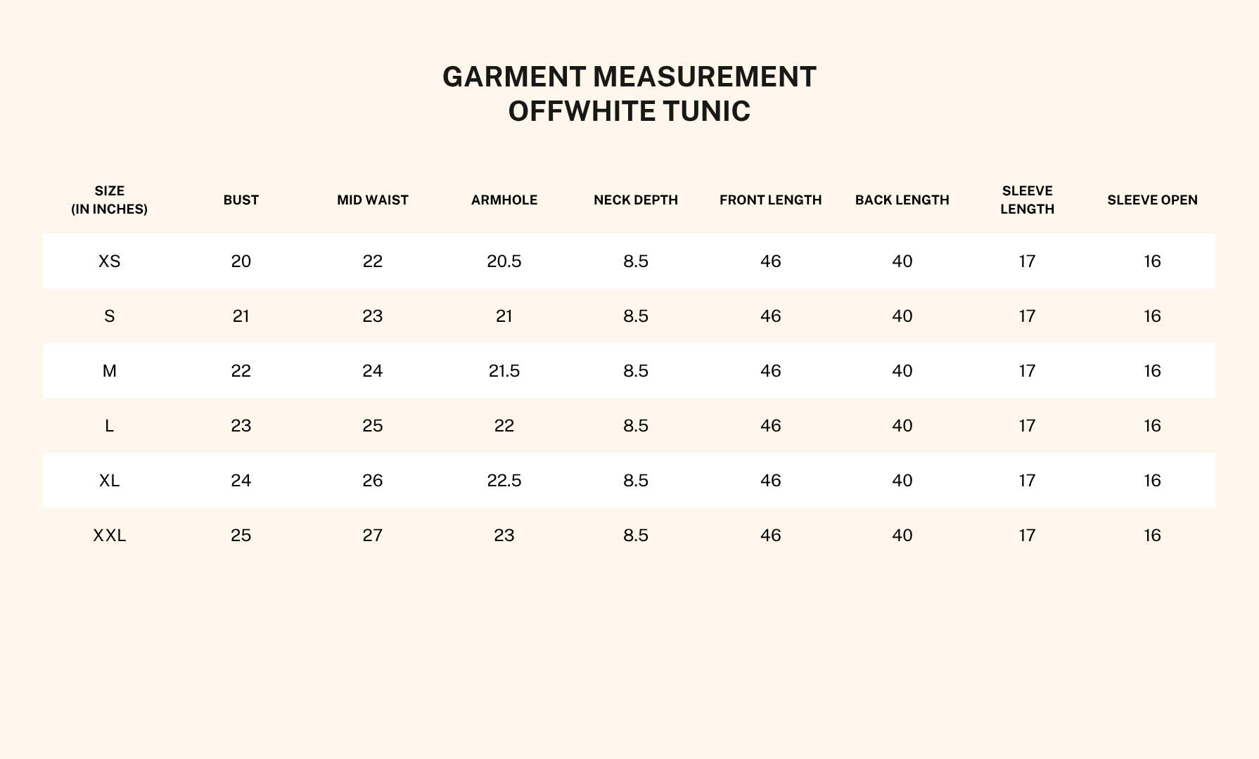 Garment measurements for Rasika Green Corset Dress