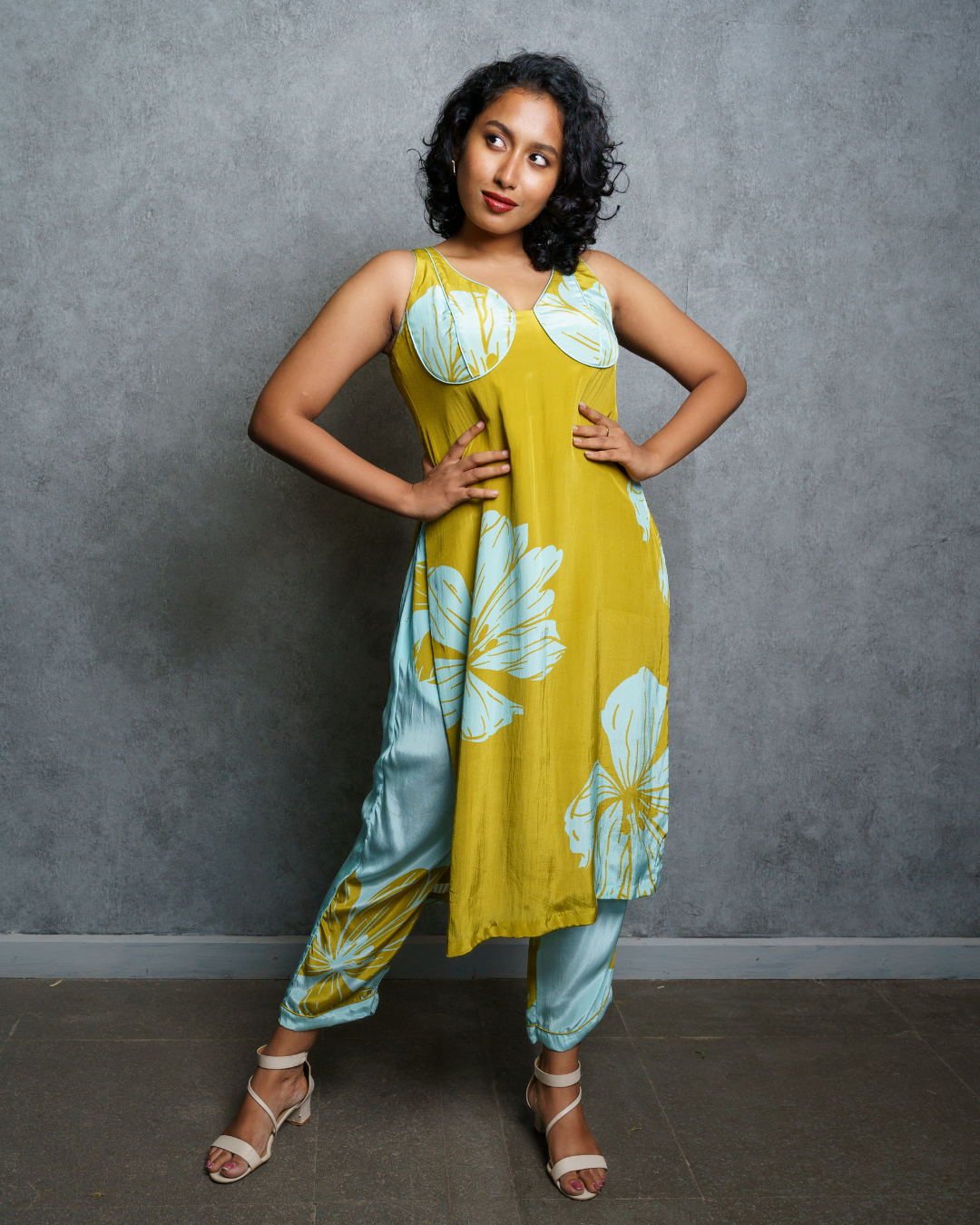 Ocean Flora Kurta Set