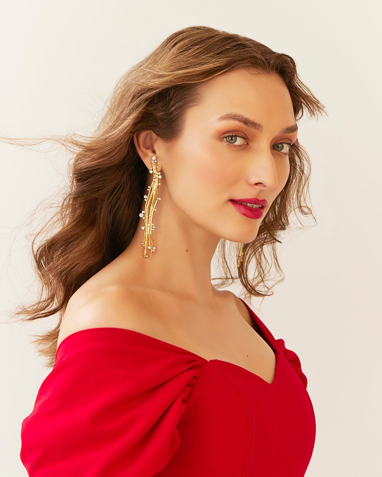 Jewelled Twiggy Earrings