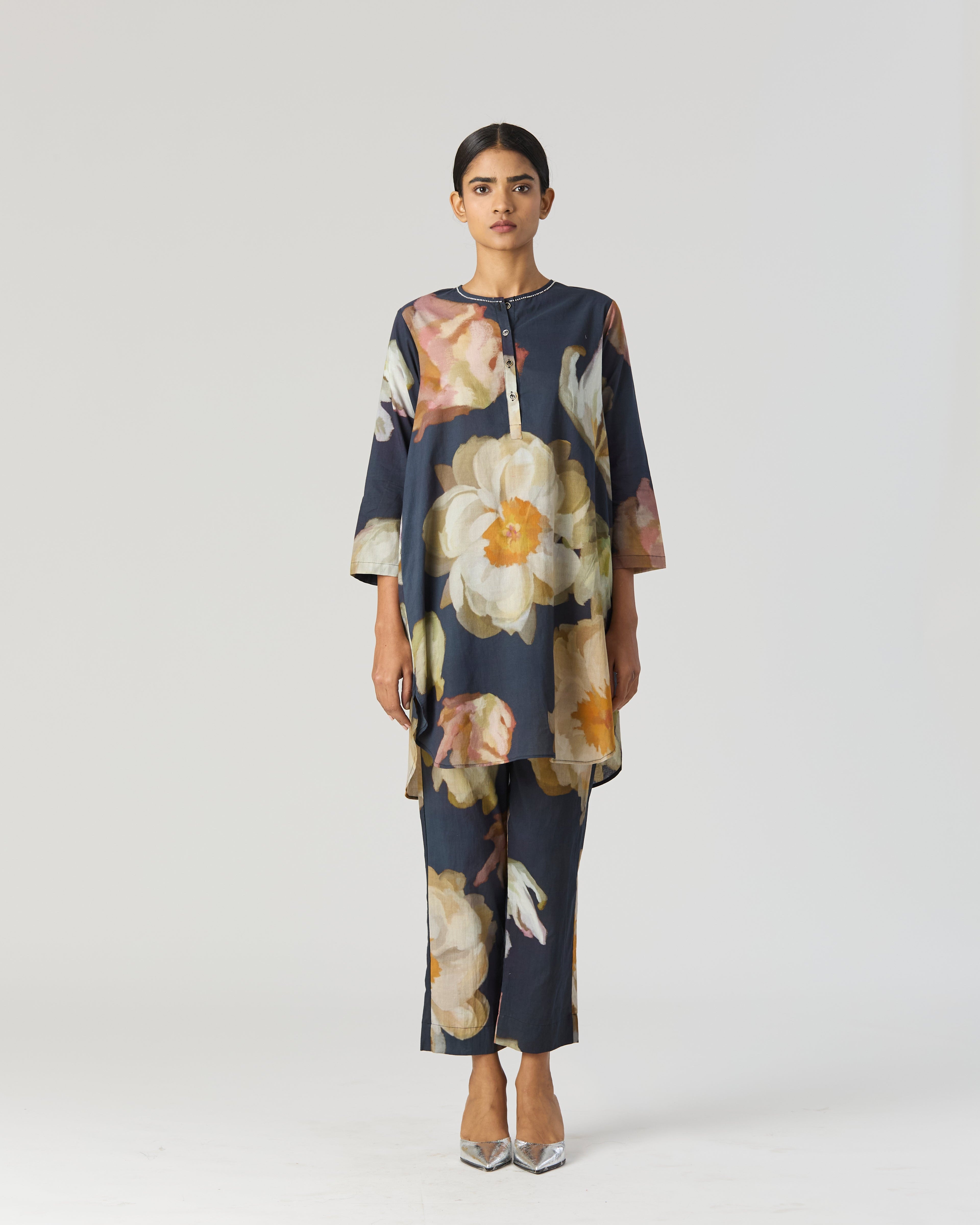 Viva Fiori Cotton Kurta Set