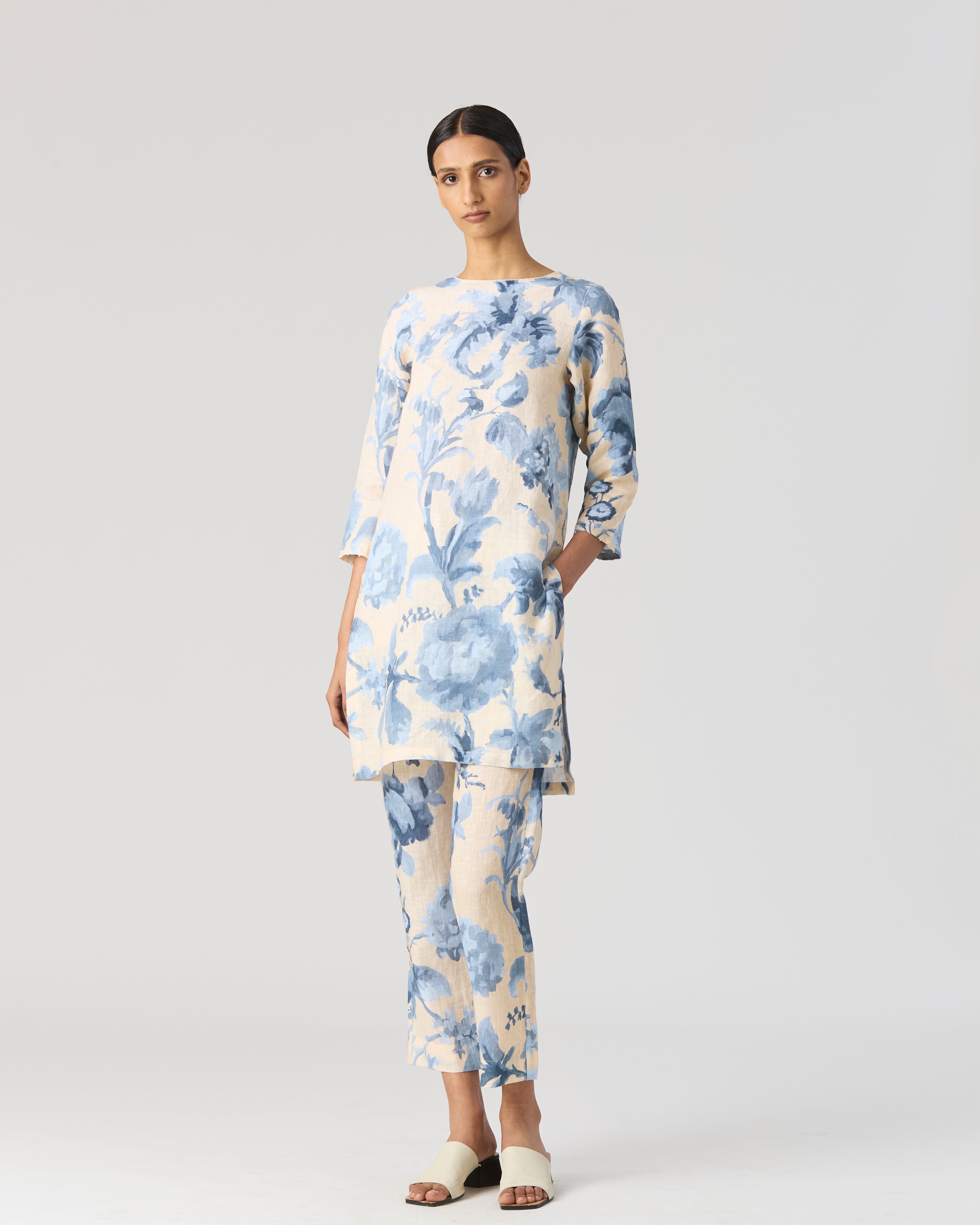 Juno Linen Kurta Set