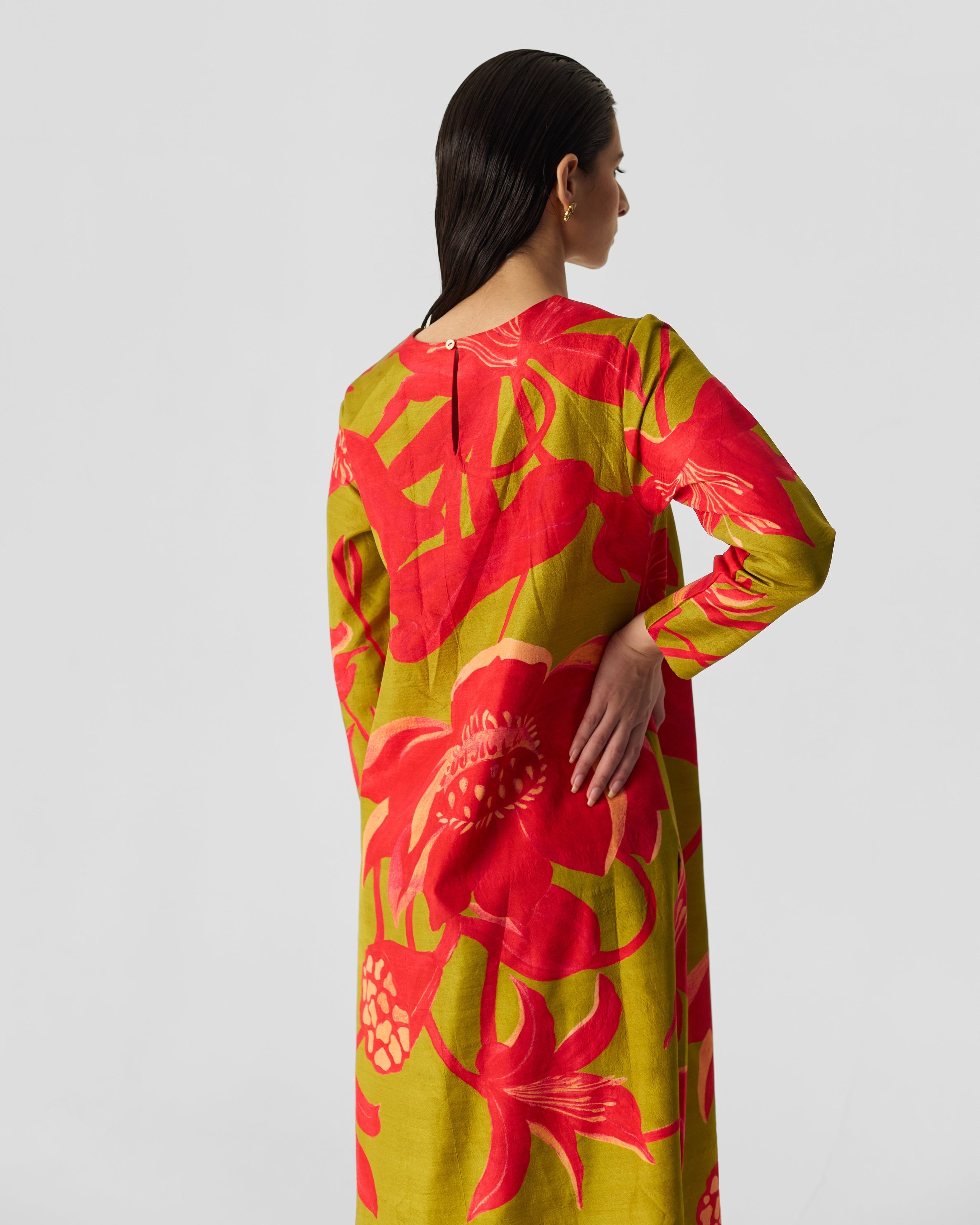 Lian Lime Long Kurta Set