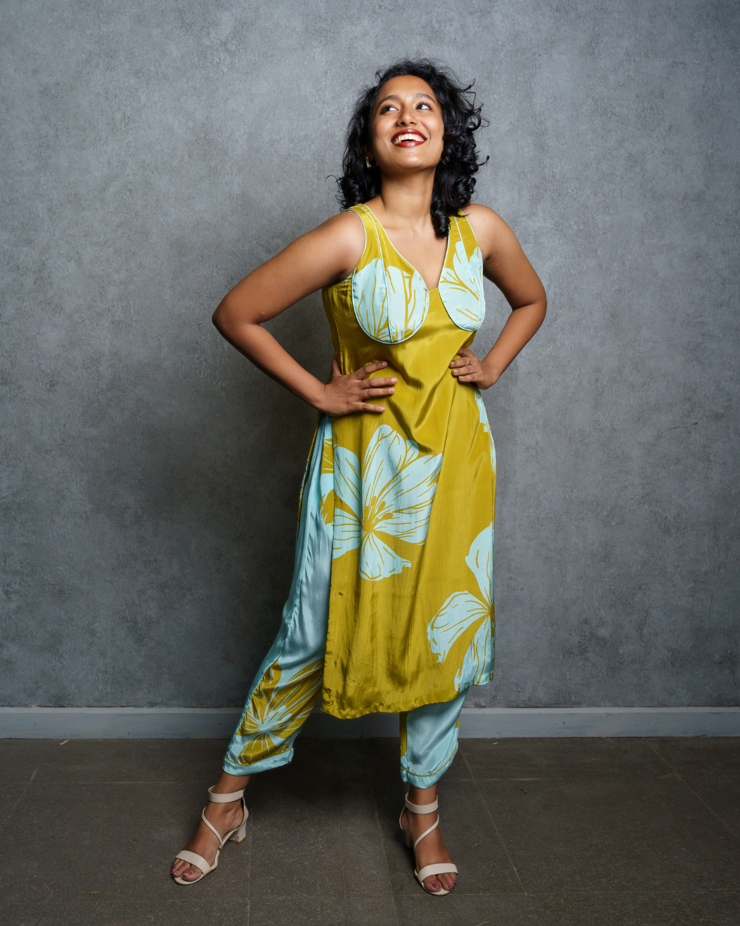 Ocean Flora Kurta Set