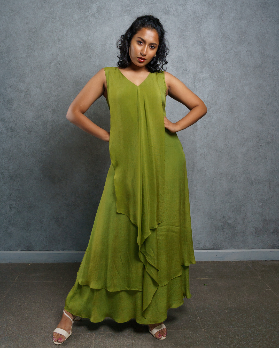 Emerald Flow Dress