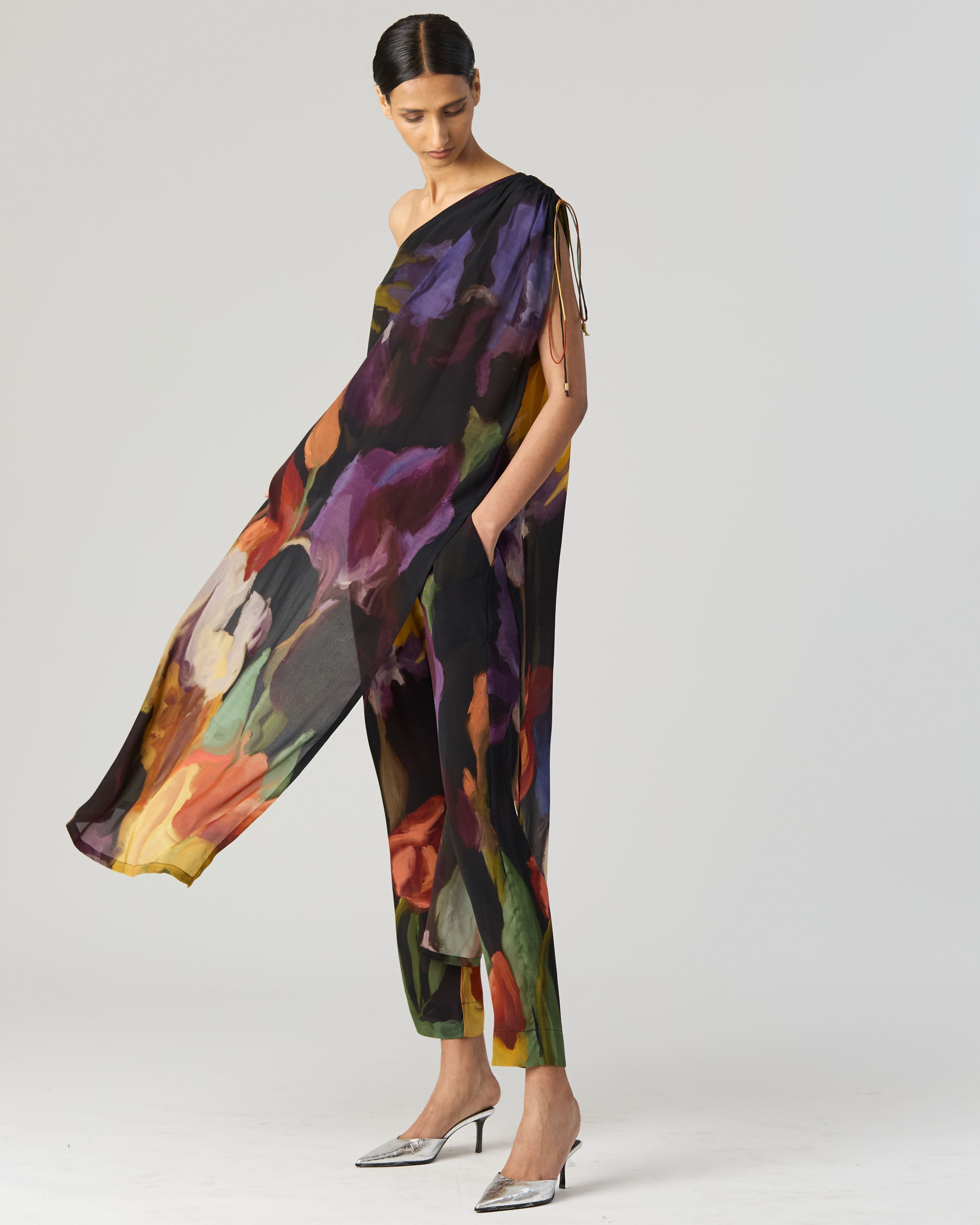 Ivy one shoulder Kurta Set