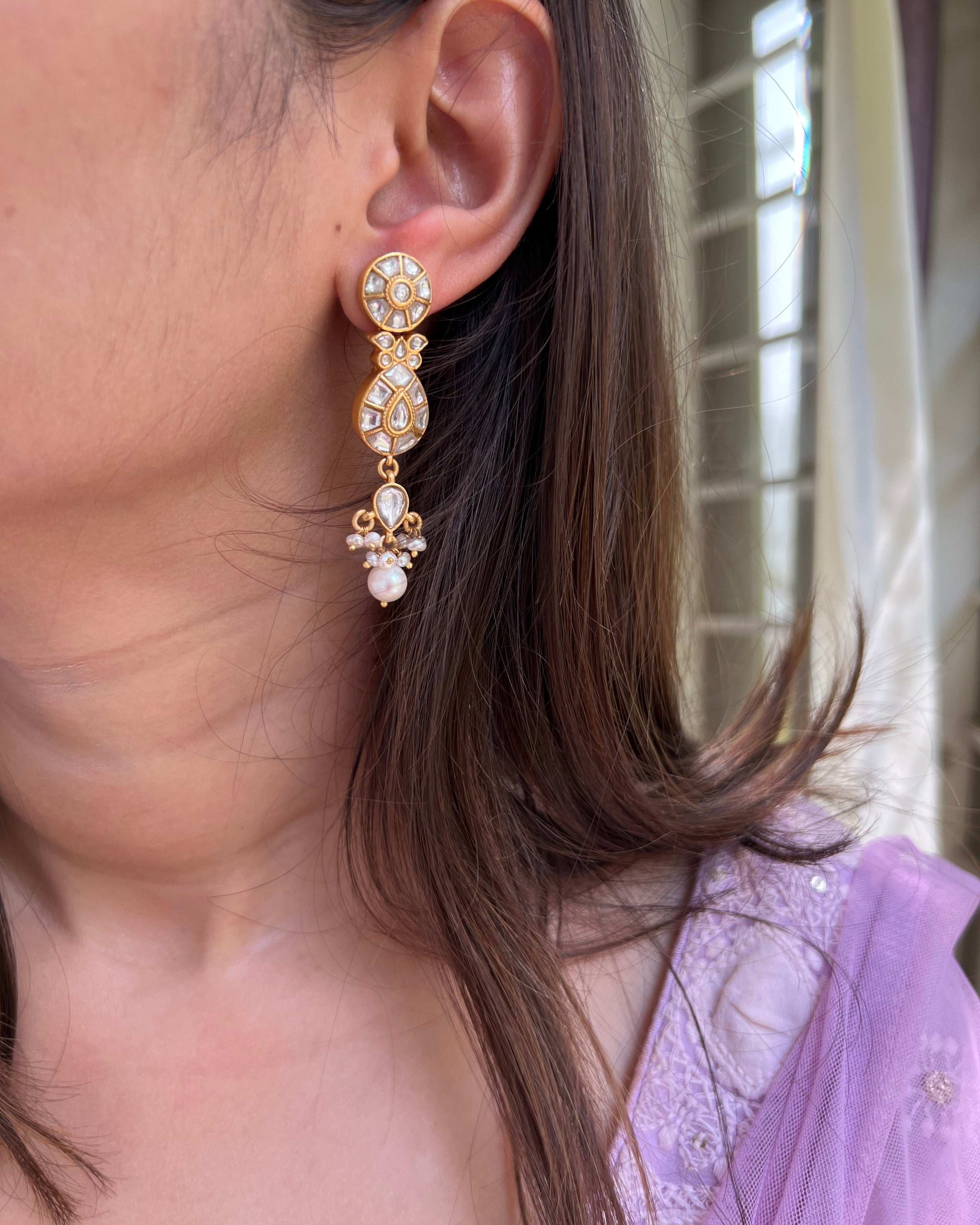 Adaa Polki Earrings