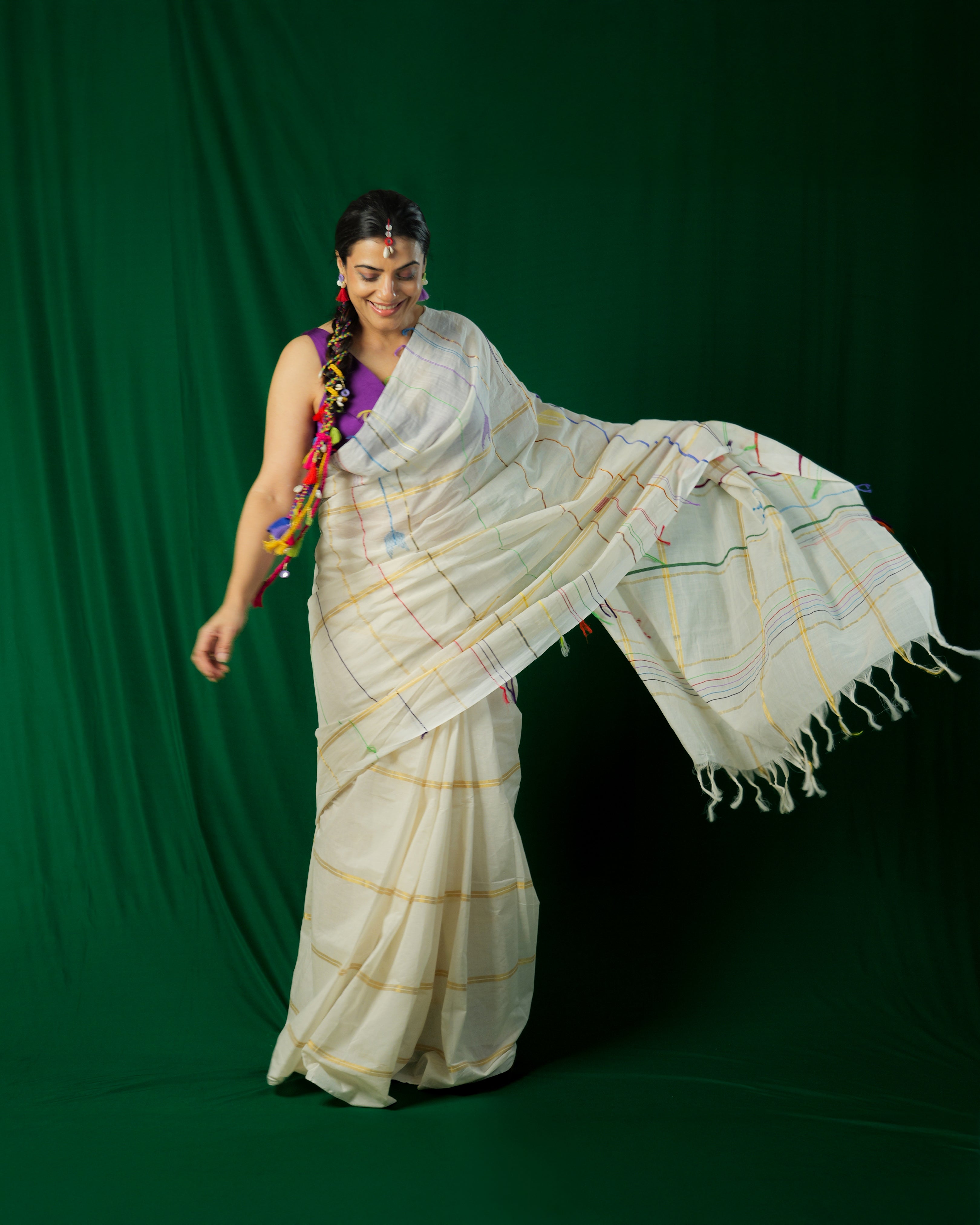 Nalini Thoranam Kasavu Saree