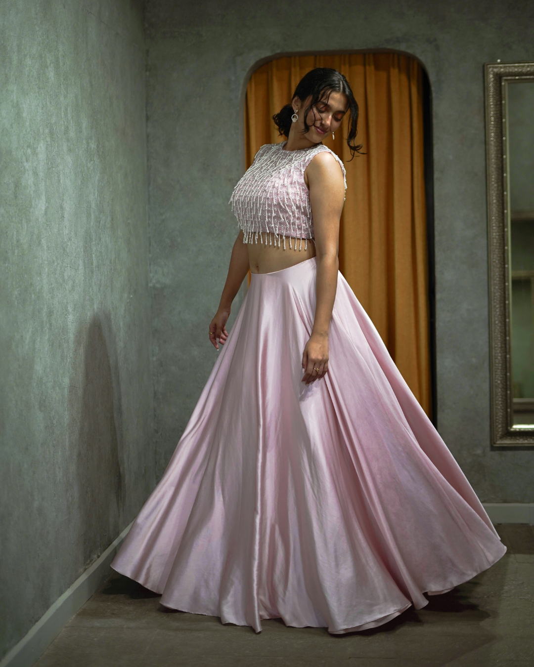 Cotton Candy Embellished Lehenga