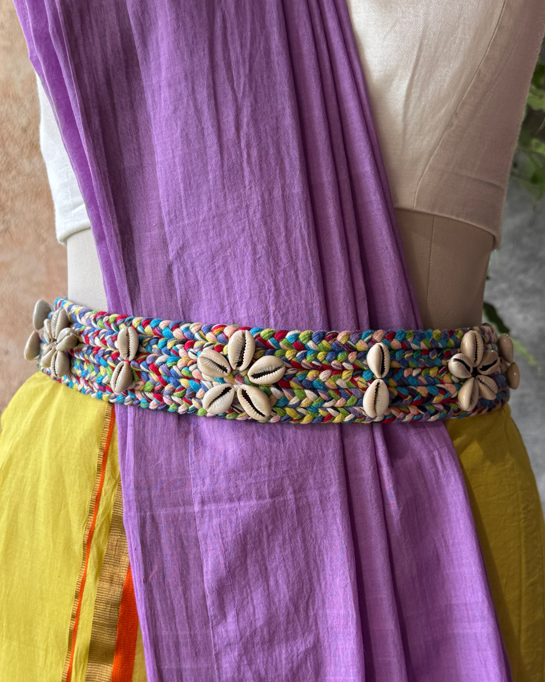 Nila Braided Shell Belt