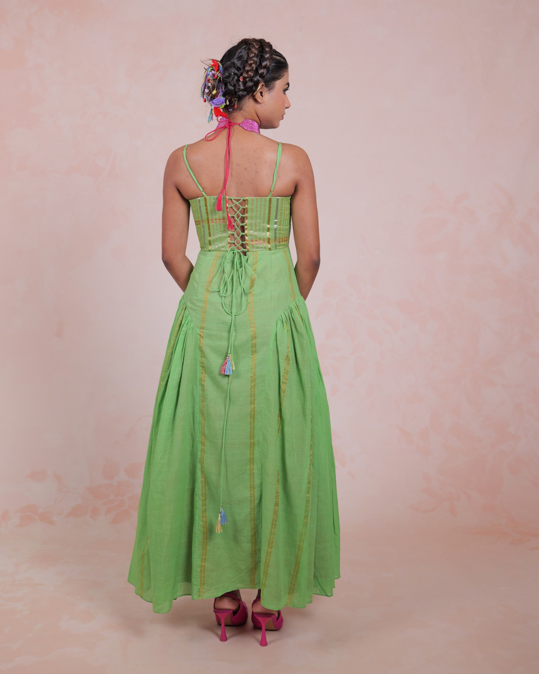 Rasika Green Corset Dress