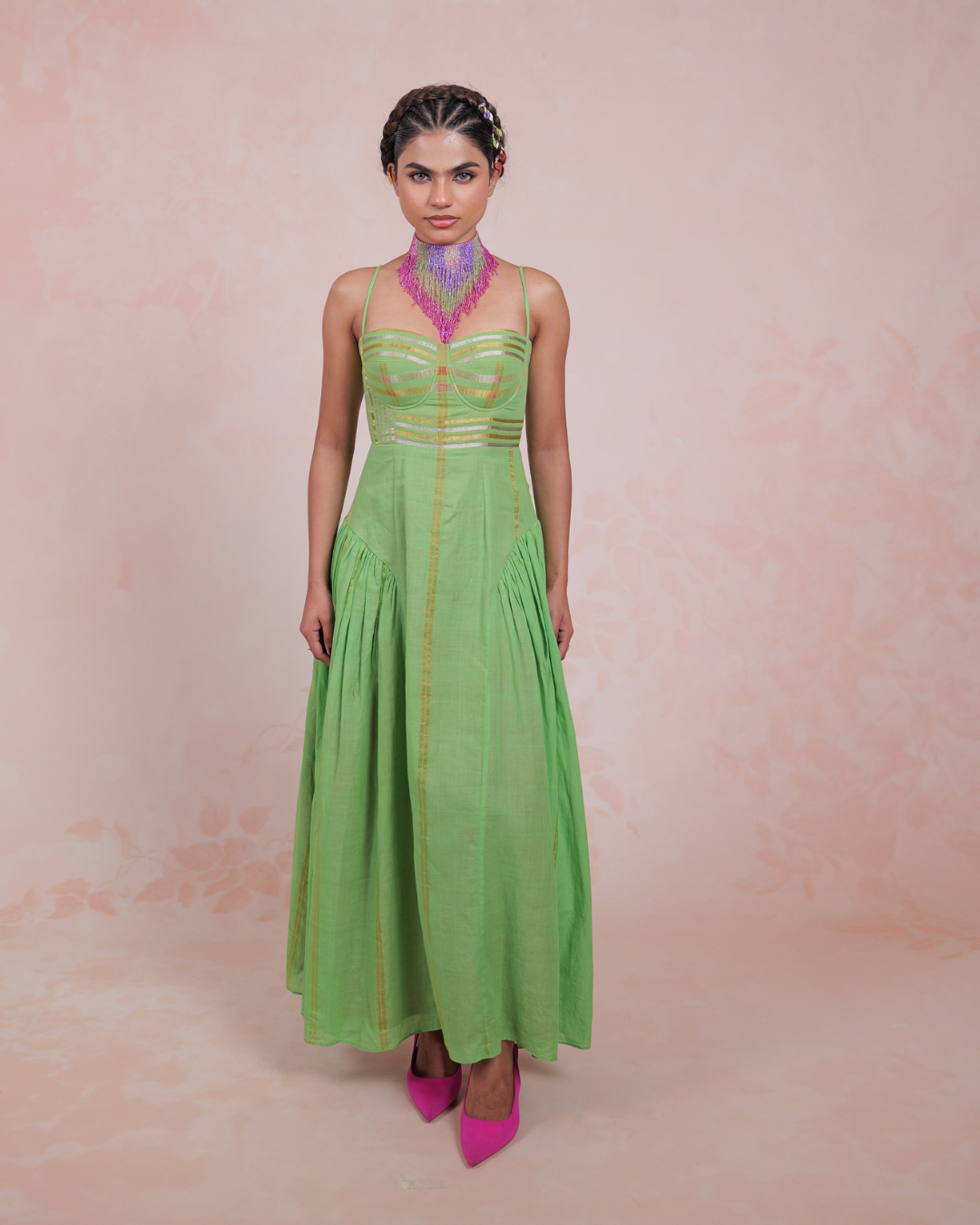 Rasika Green Corset Dress