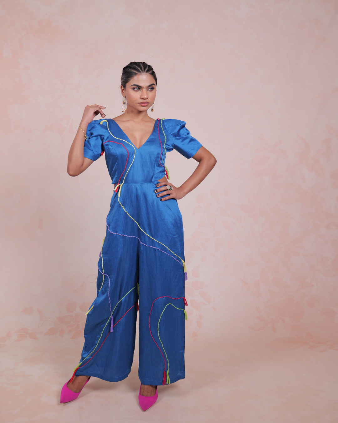 Taalika Cobalt Blue Jumpsuit