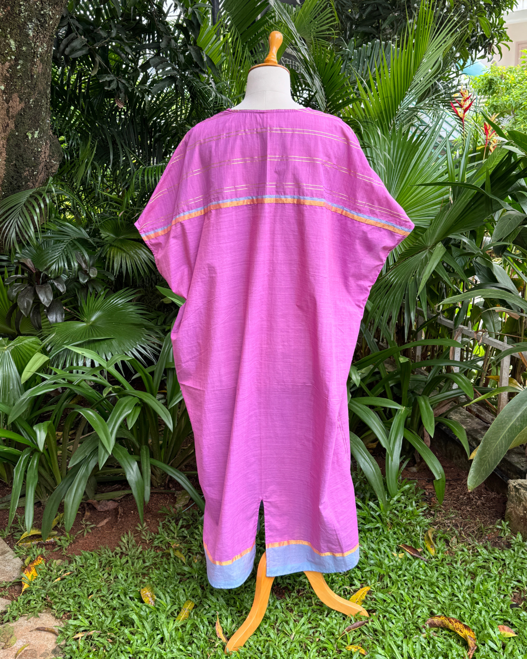 Purple Kasavu Kaftan