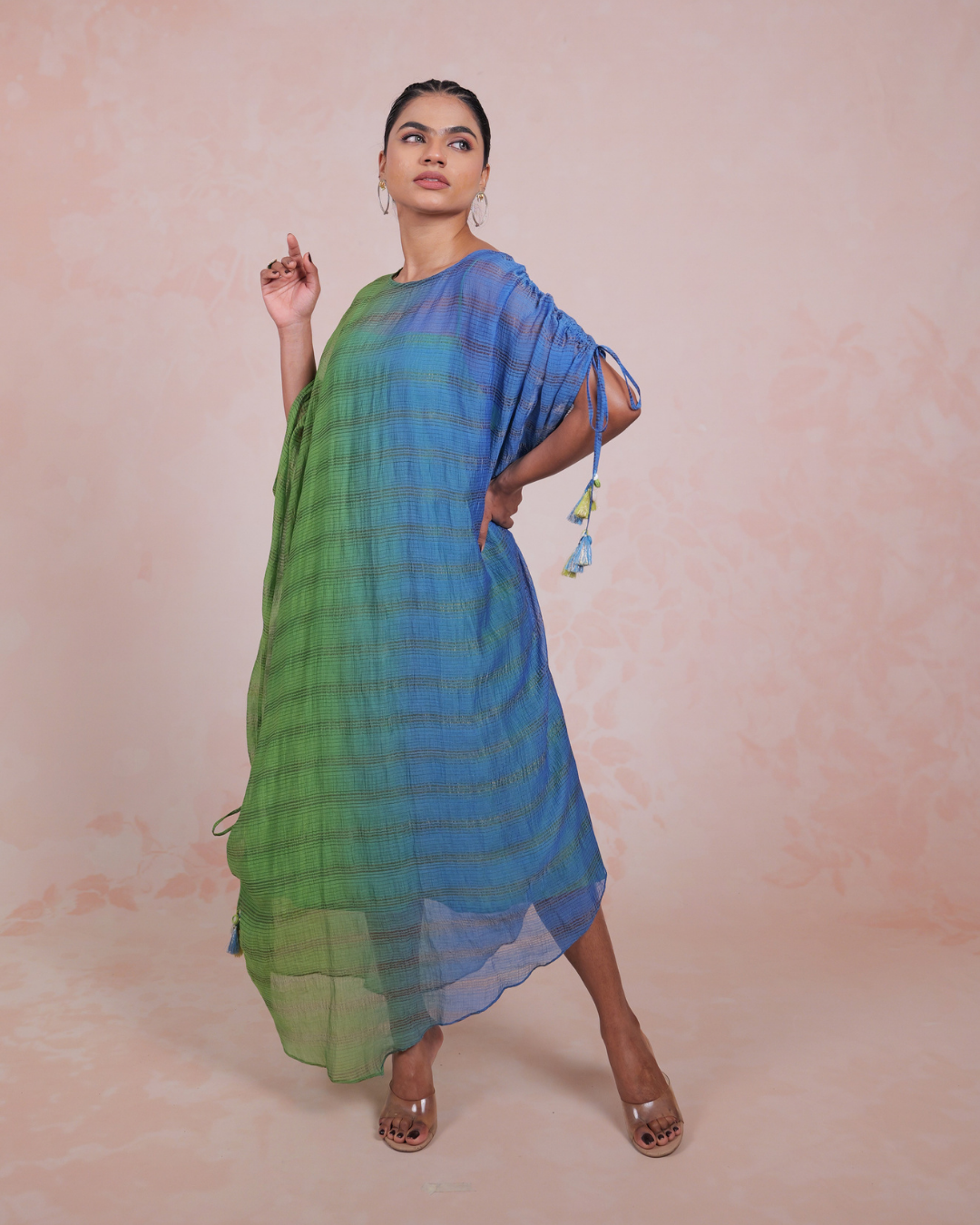Swarangi Blue Green Ombre Kaftan
