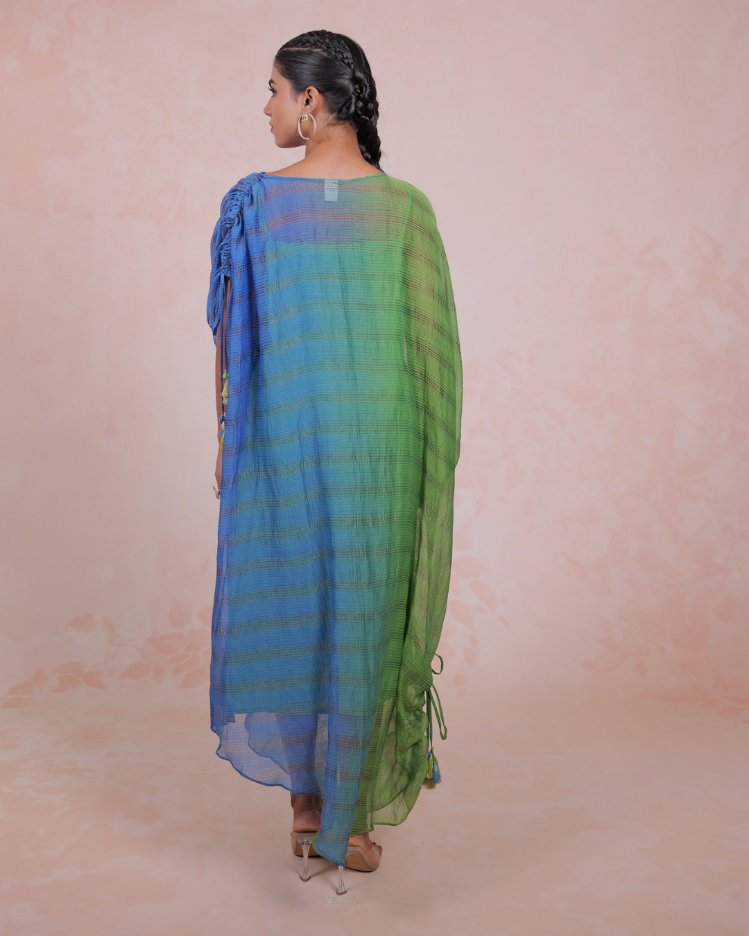 Swarangi Blue Green Ombre Kaftan