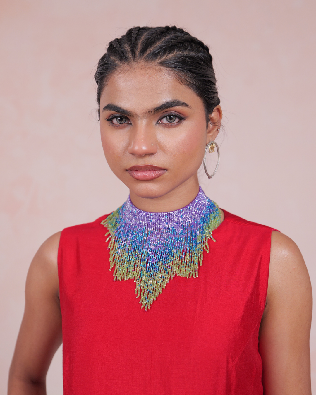 Anvaya Beaded Fringe Necklace