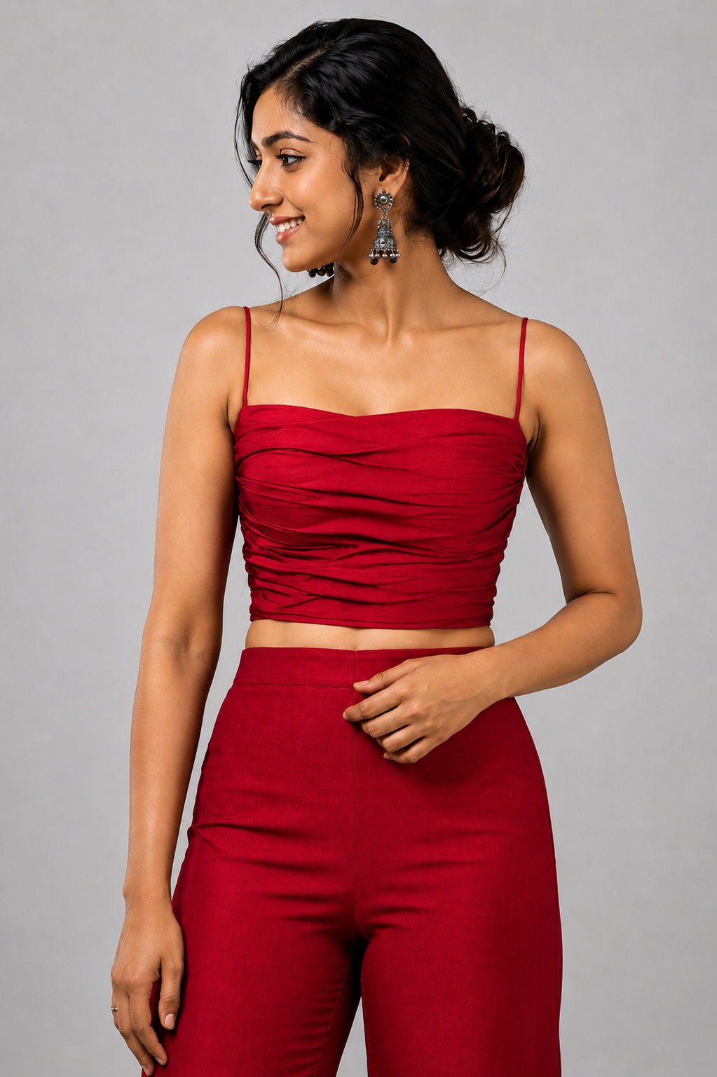 Crepe Satin Top