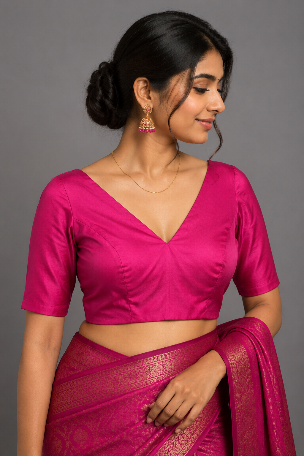 Modal silk pink Blouse