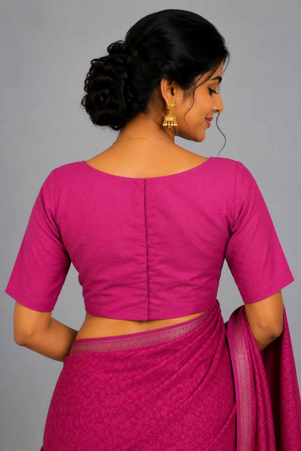 Rani pink half sleeve blouse