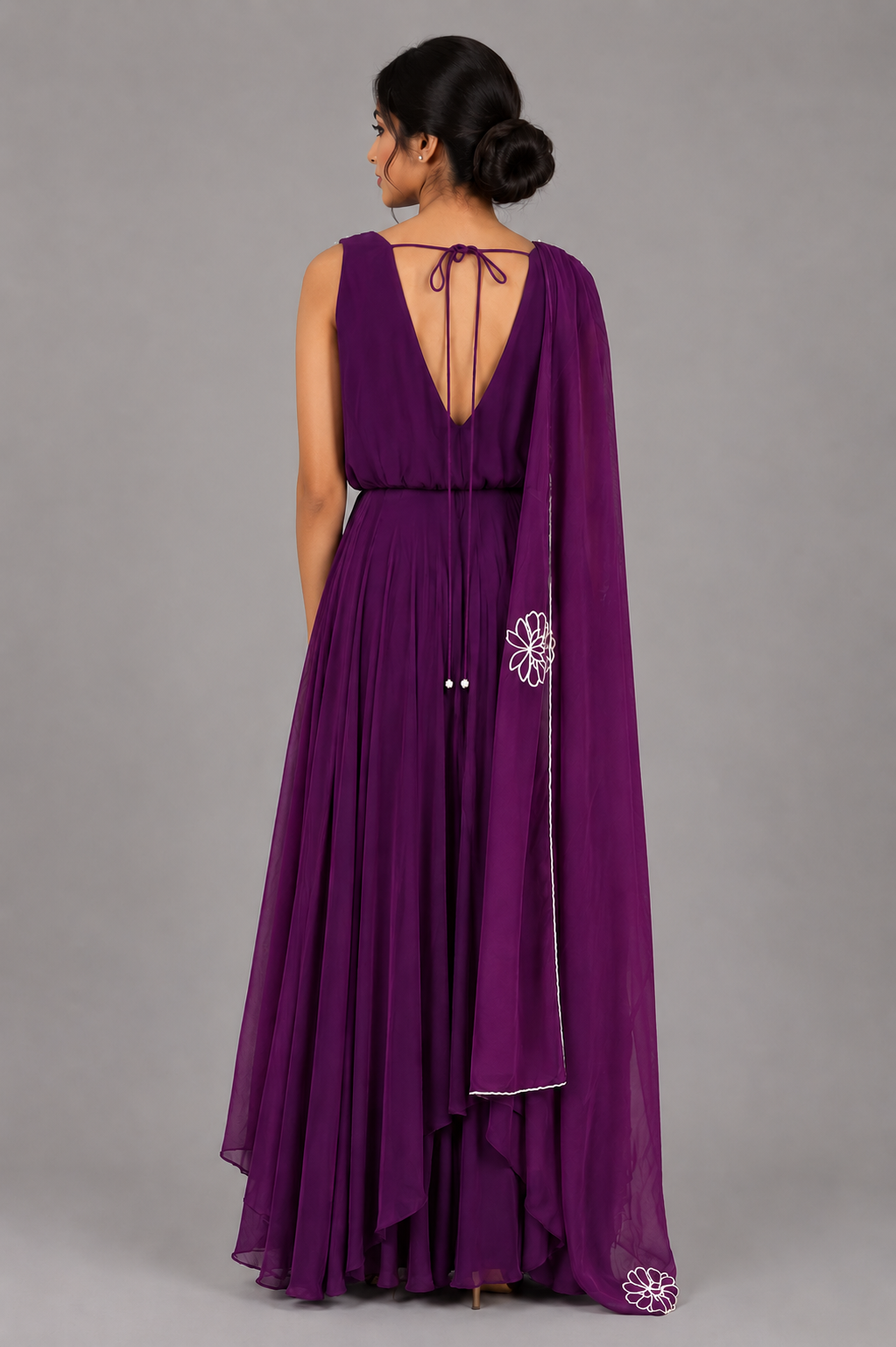 Embroidered Organza Set