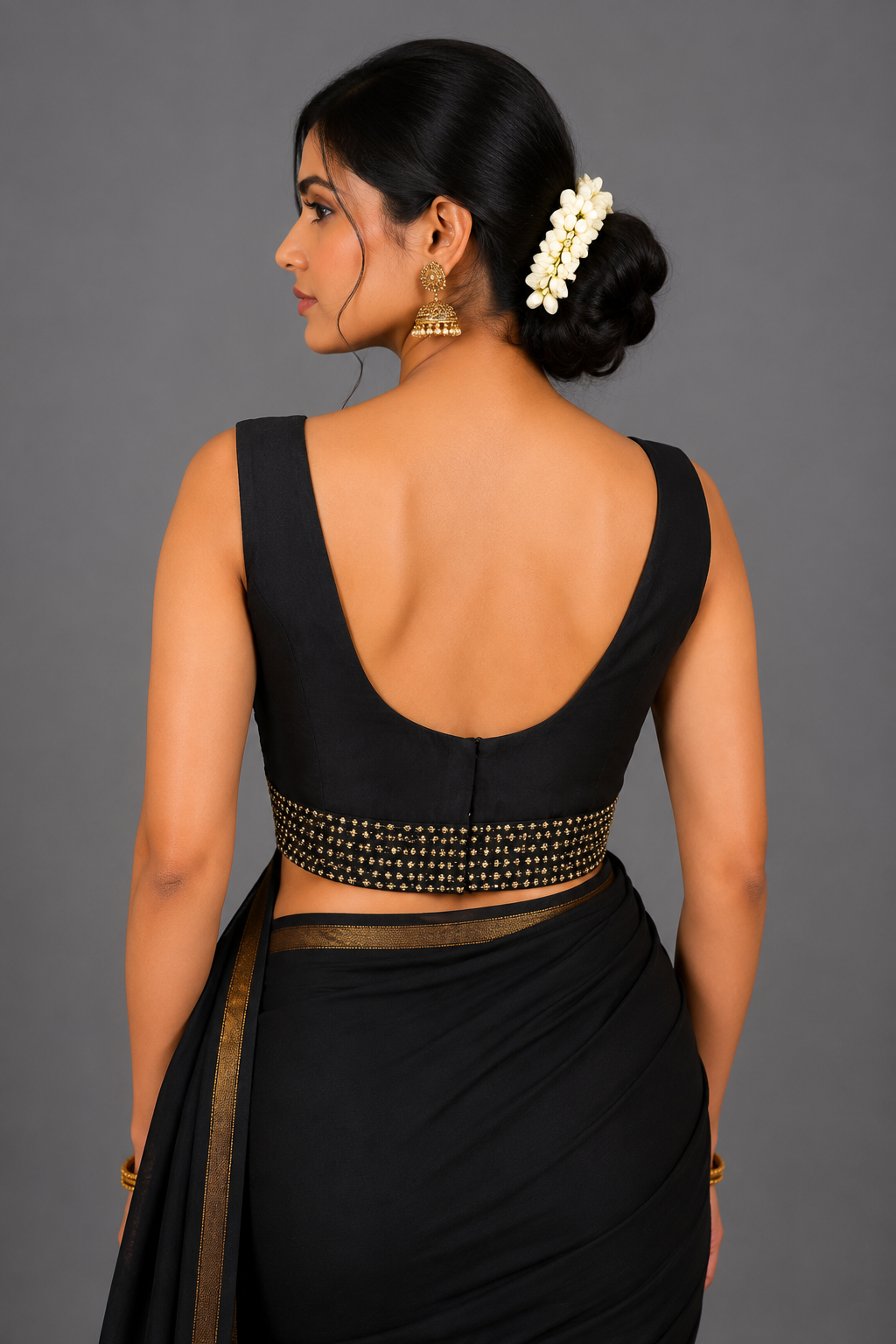 Pearl Black Blouse