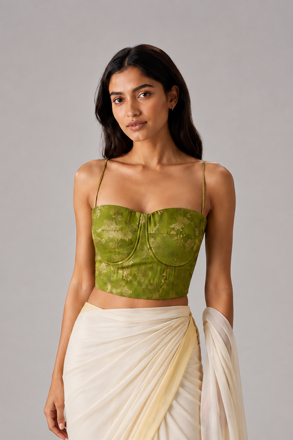 SANVI GREEN CORSET