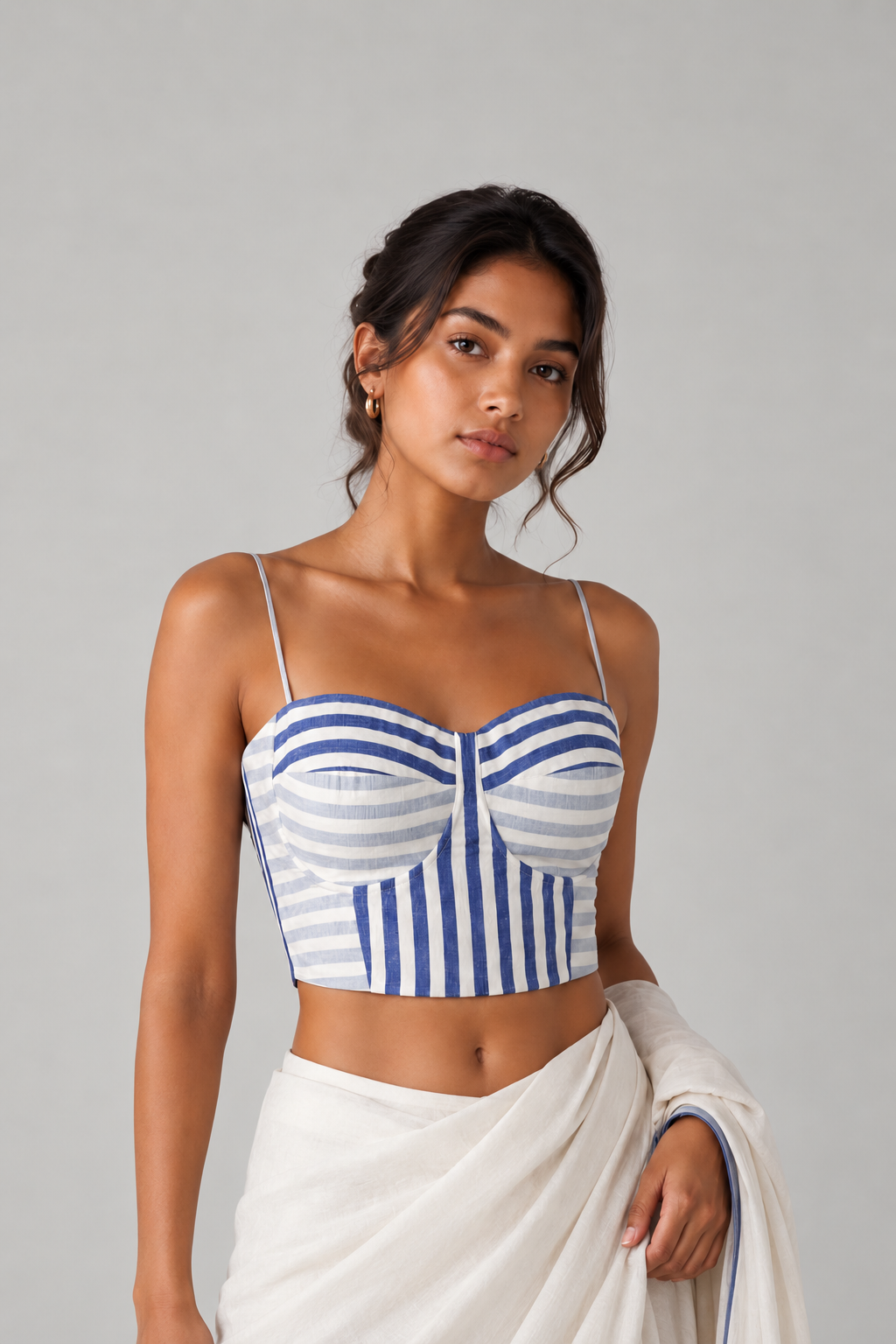 AZURE STRIPE CORSET