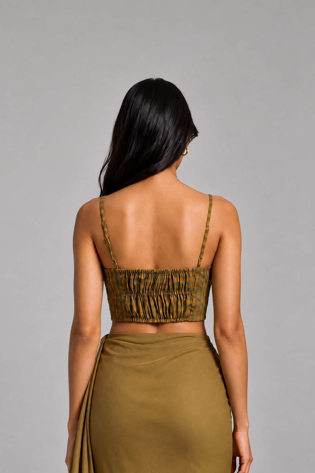 Mustard Check Corset