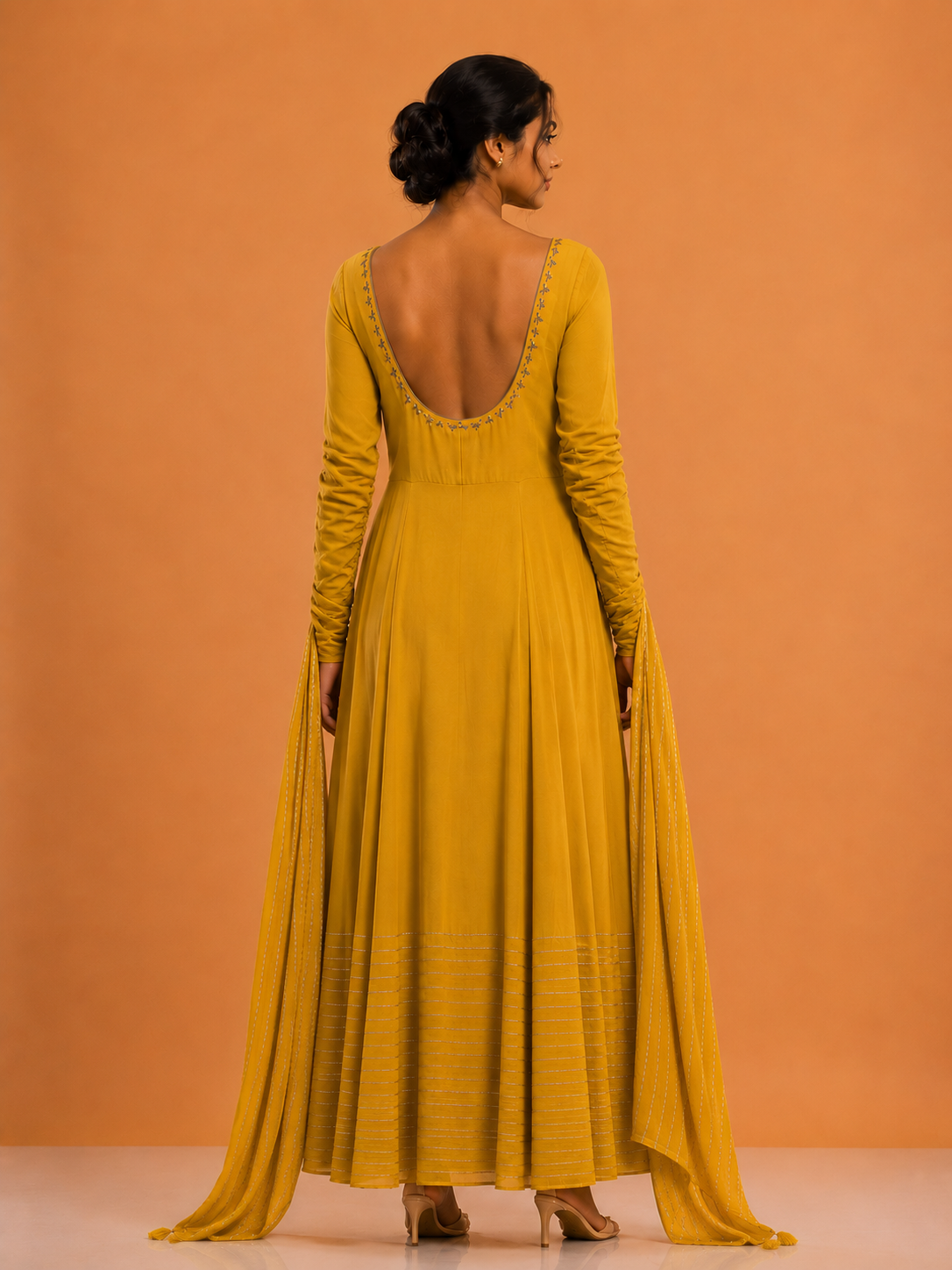 Mustard yellow Kurta set with dupatta