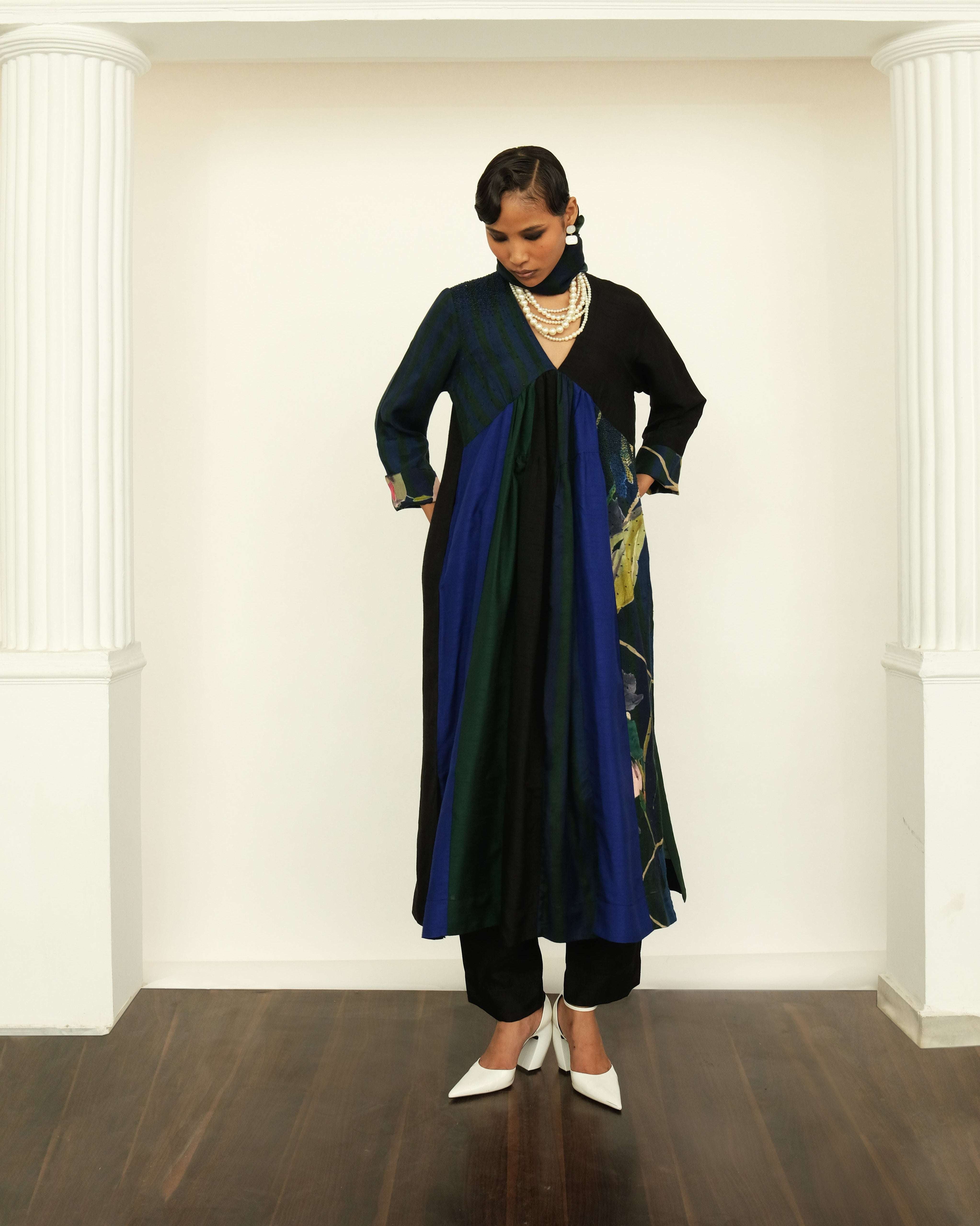 Patchwork Tier Dress