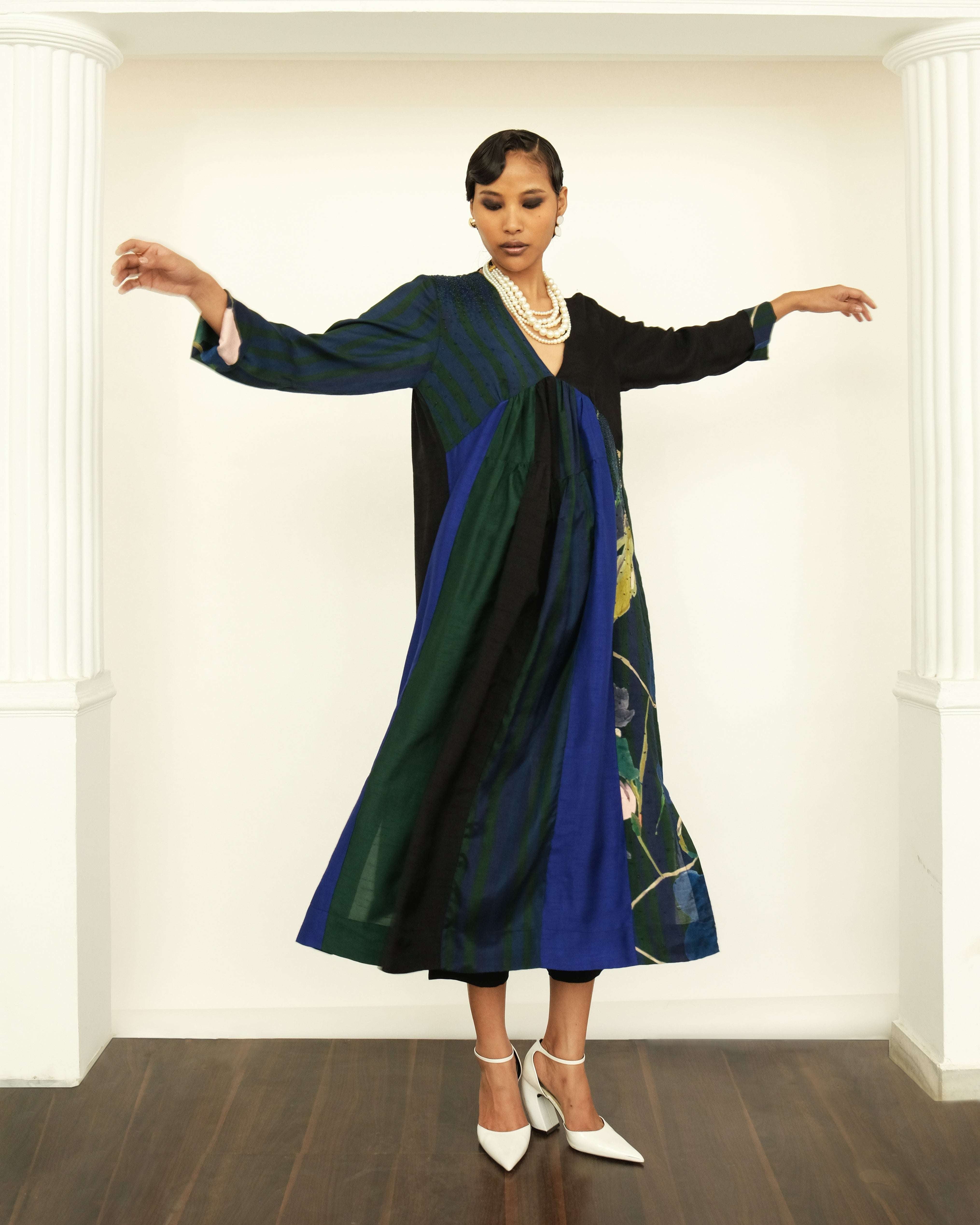 Patchwork Tier Dress