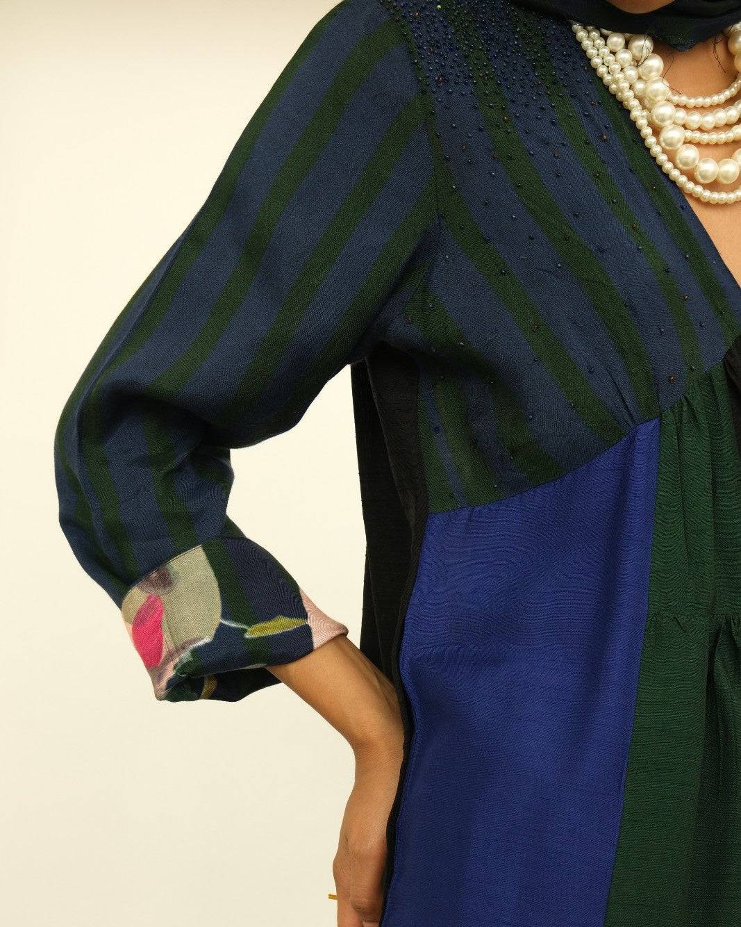 Patchwork Tier Dress