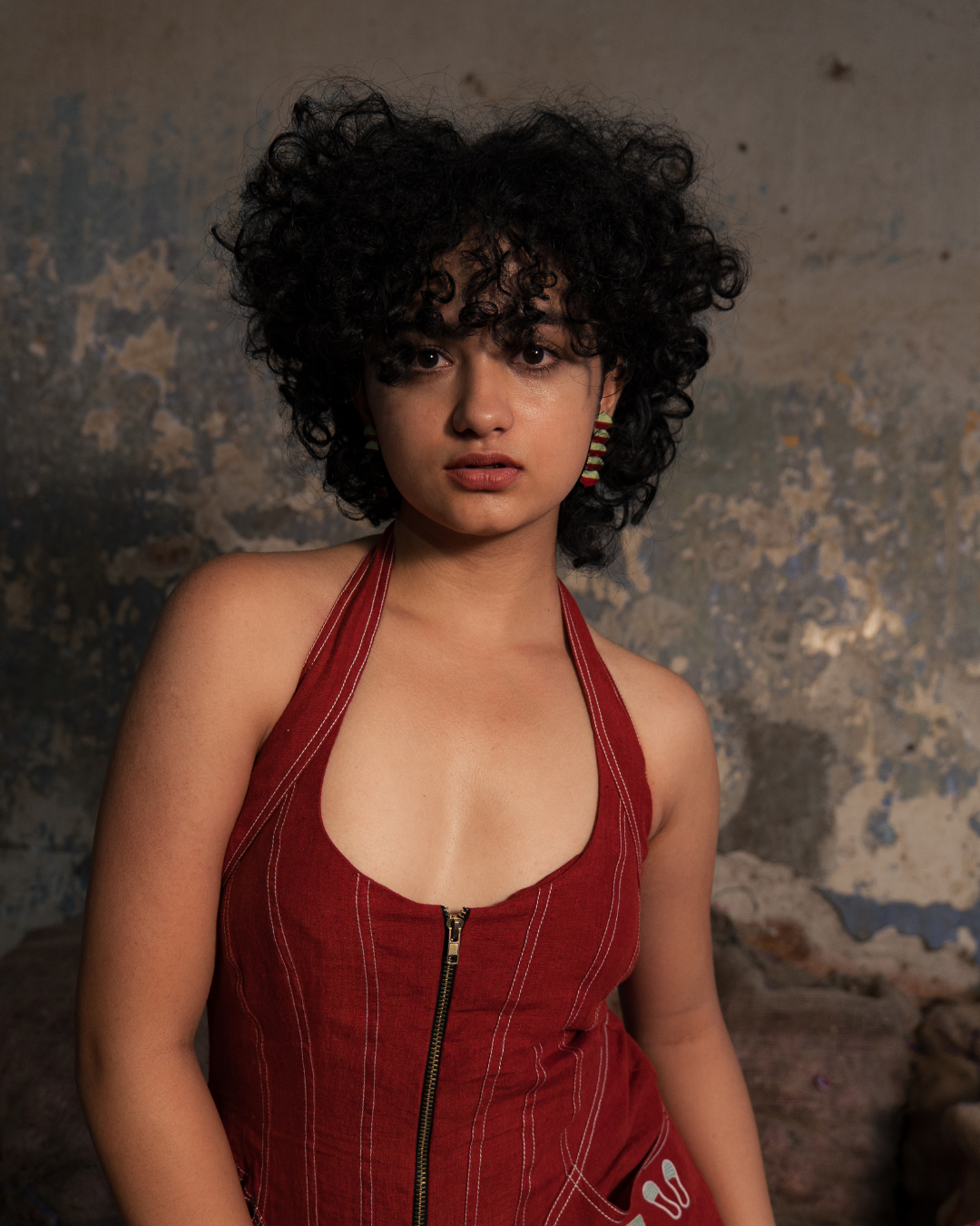 ROXANNE CORSET LINEN DRESS