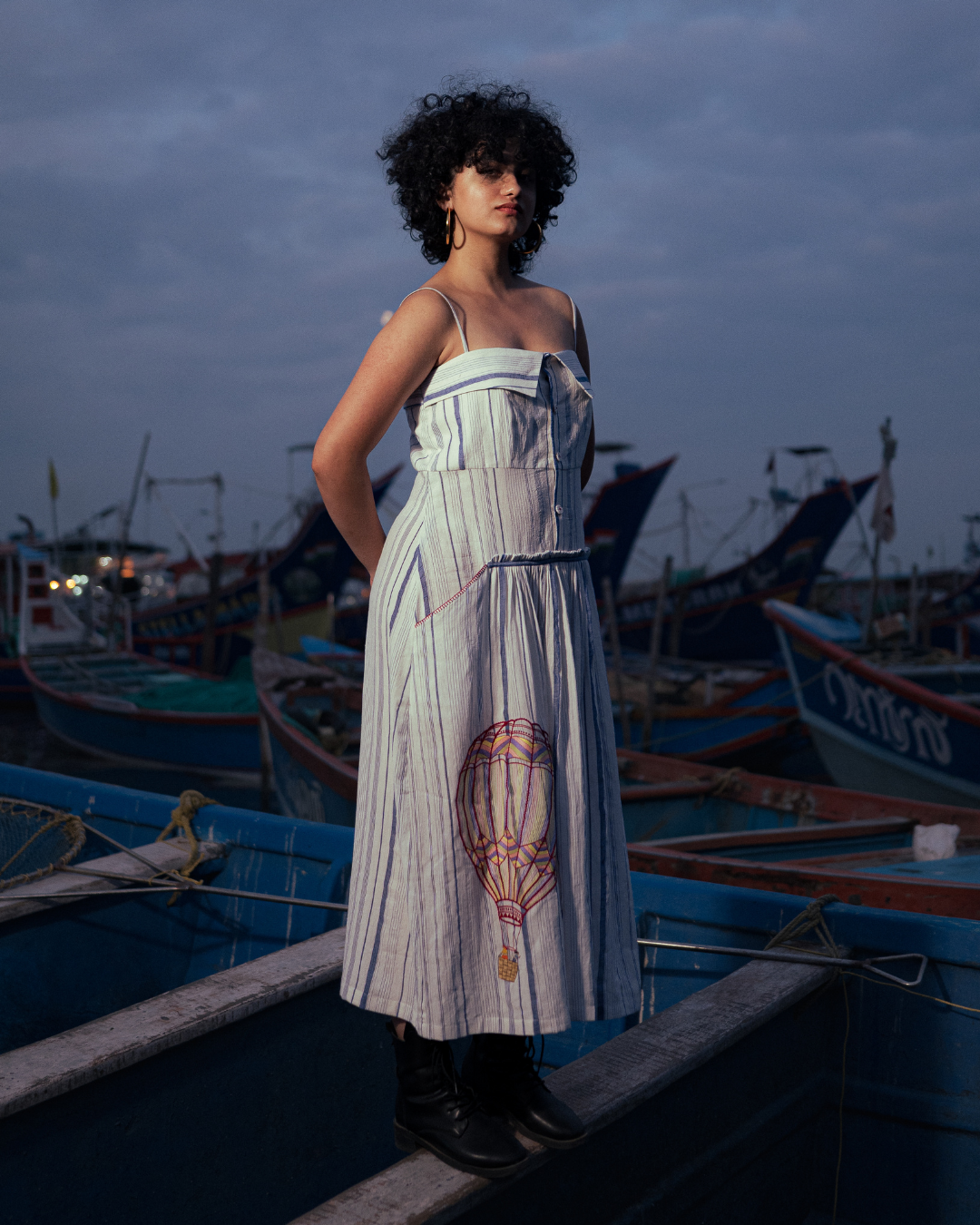 SKYLINE MIDI DRESS - Main Image