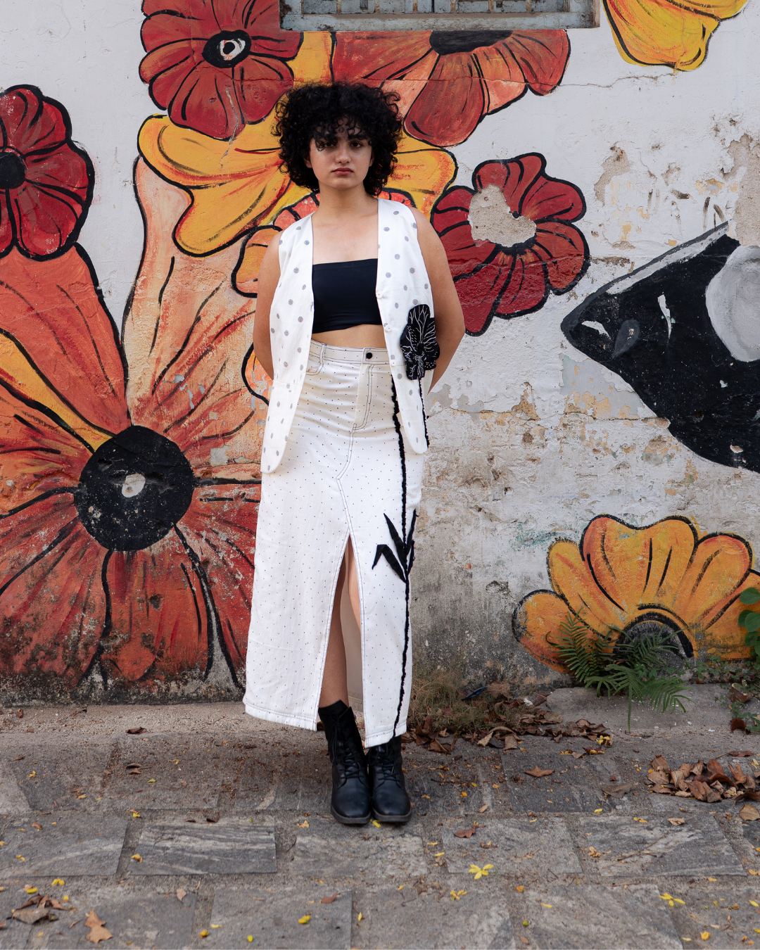 SABLE SLITED SKIRT