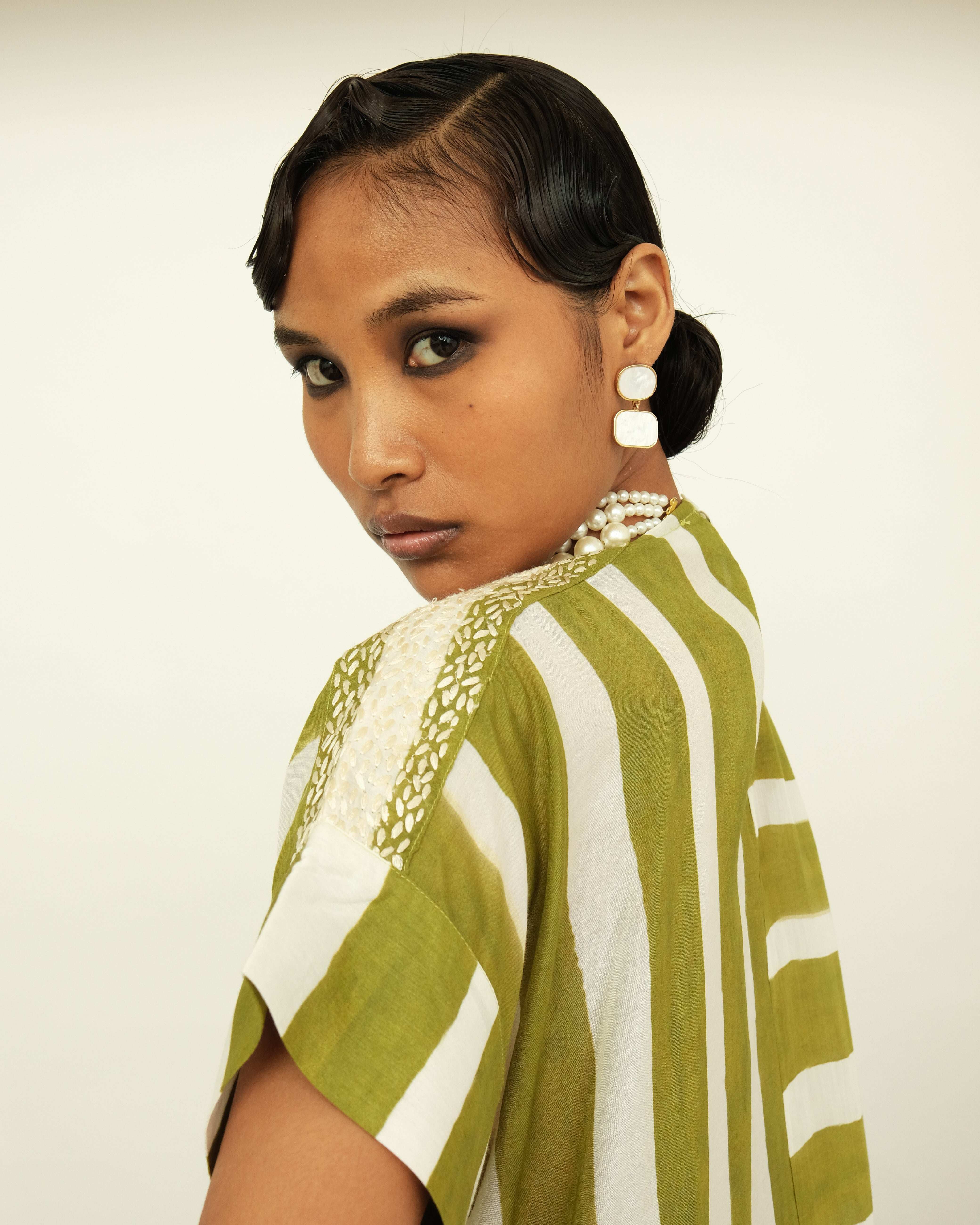 Olivia Stripe Kaftan Kurta