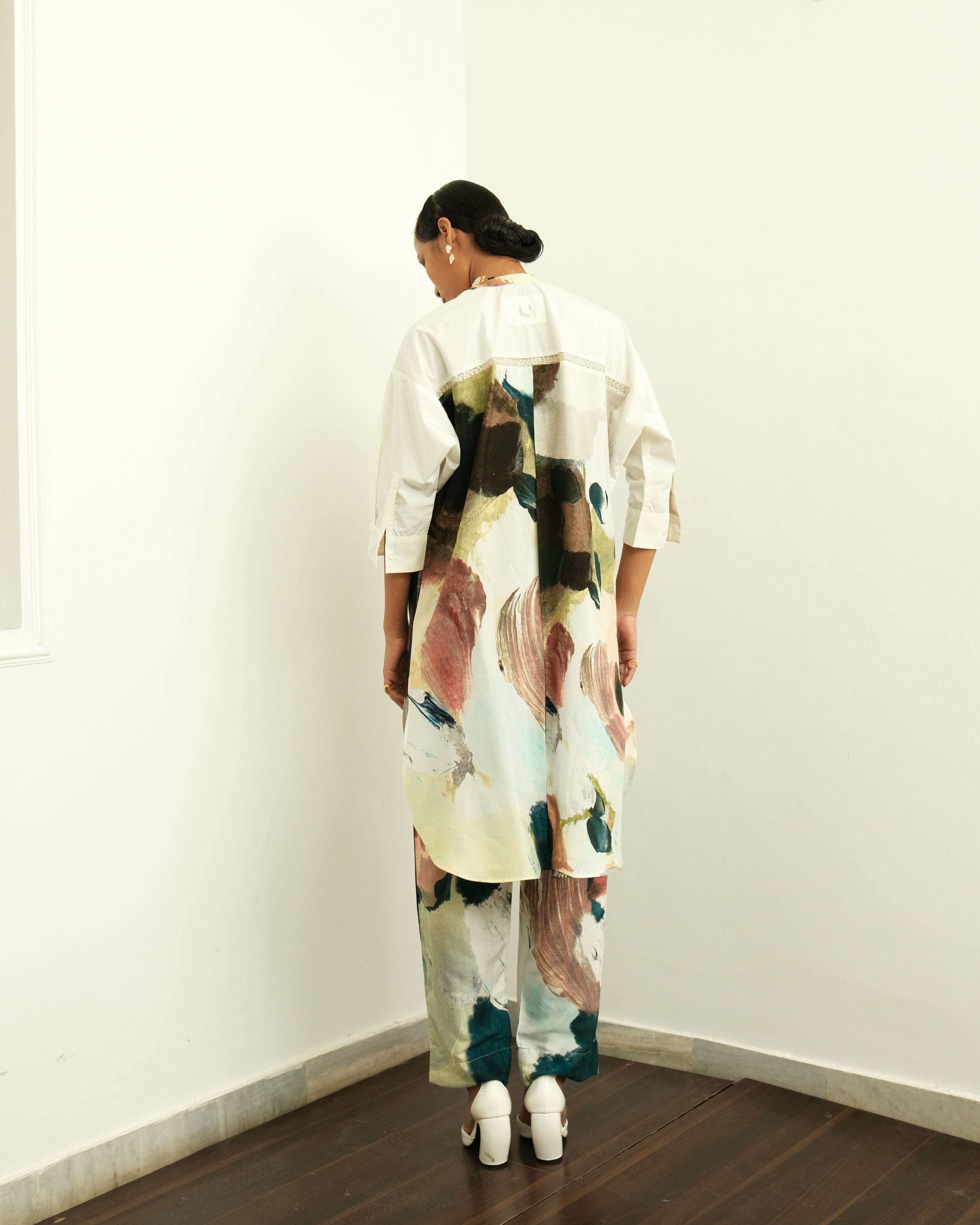 Moonbloom Ivory Batwing Kurta