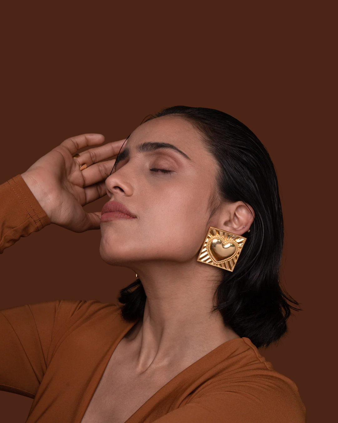 vintage Heart Earrings