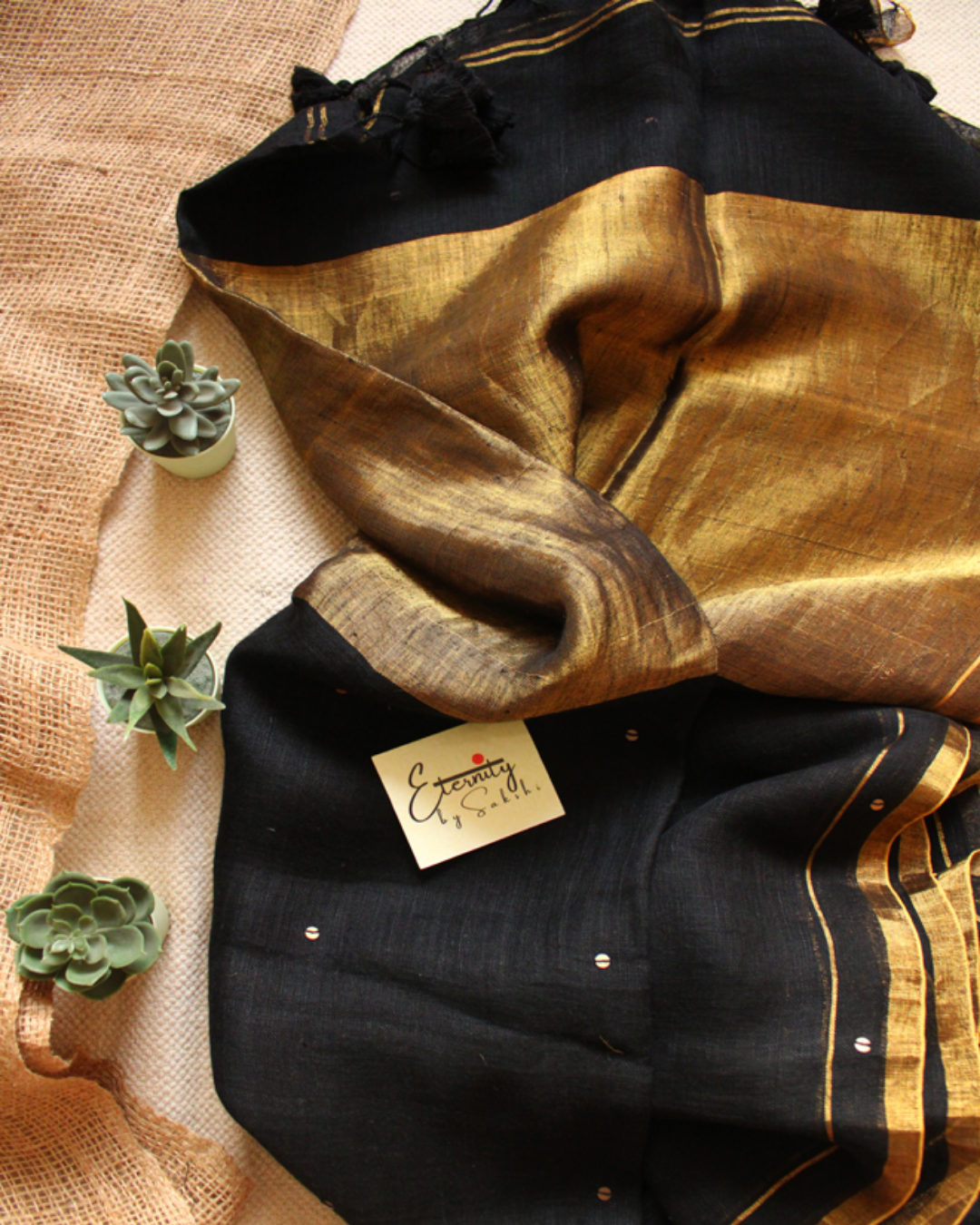 Black Raina Saree