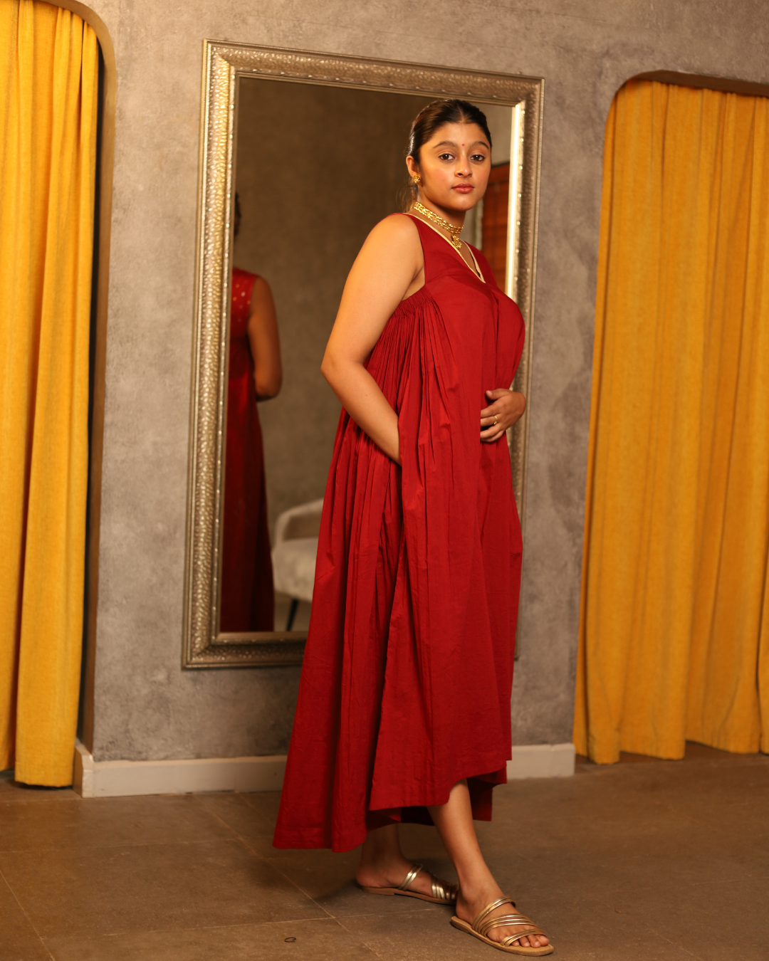 Kumkum Flared Dress
