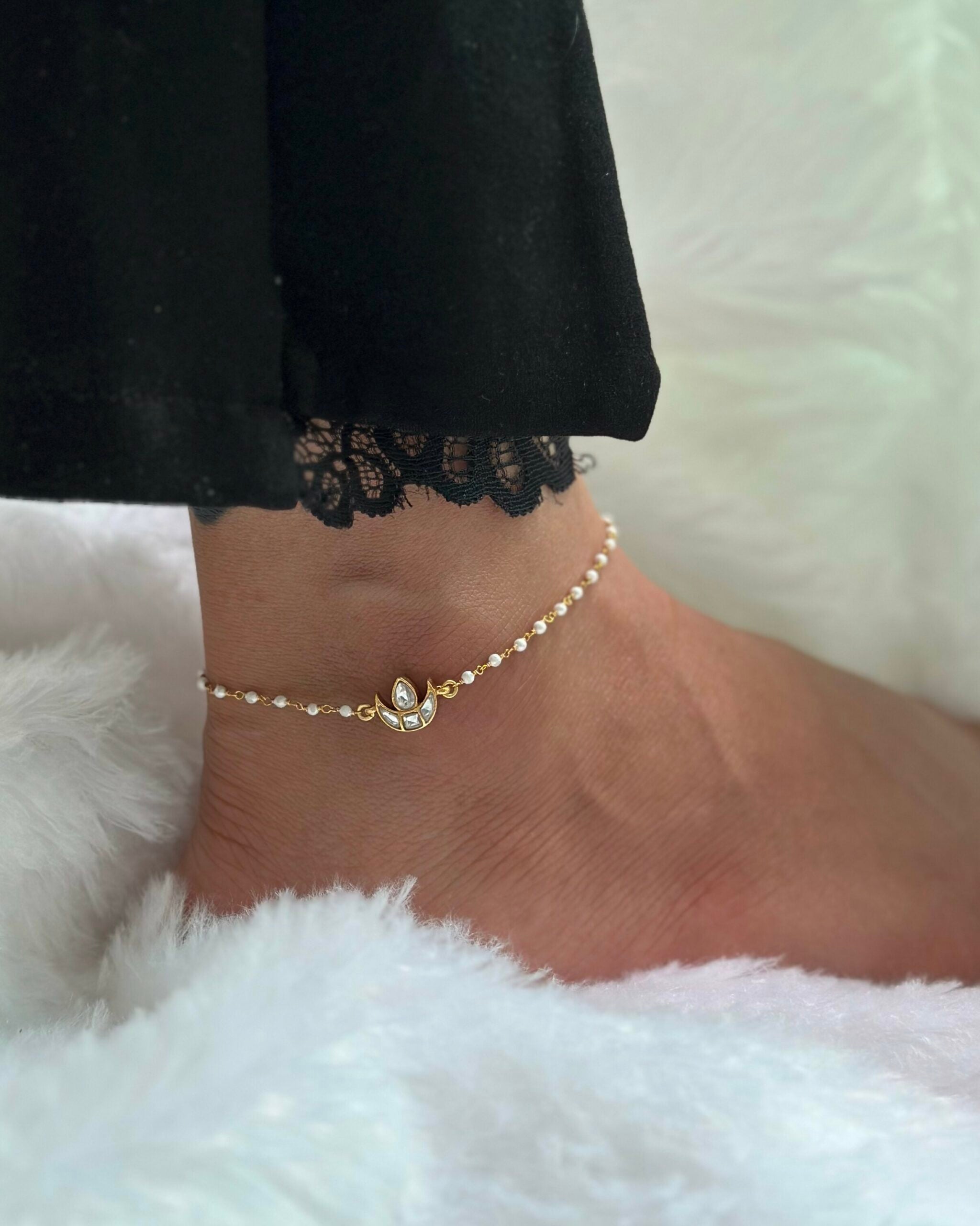 Chaand Pearl Anklet