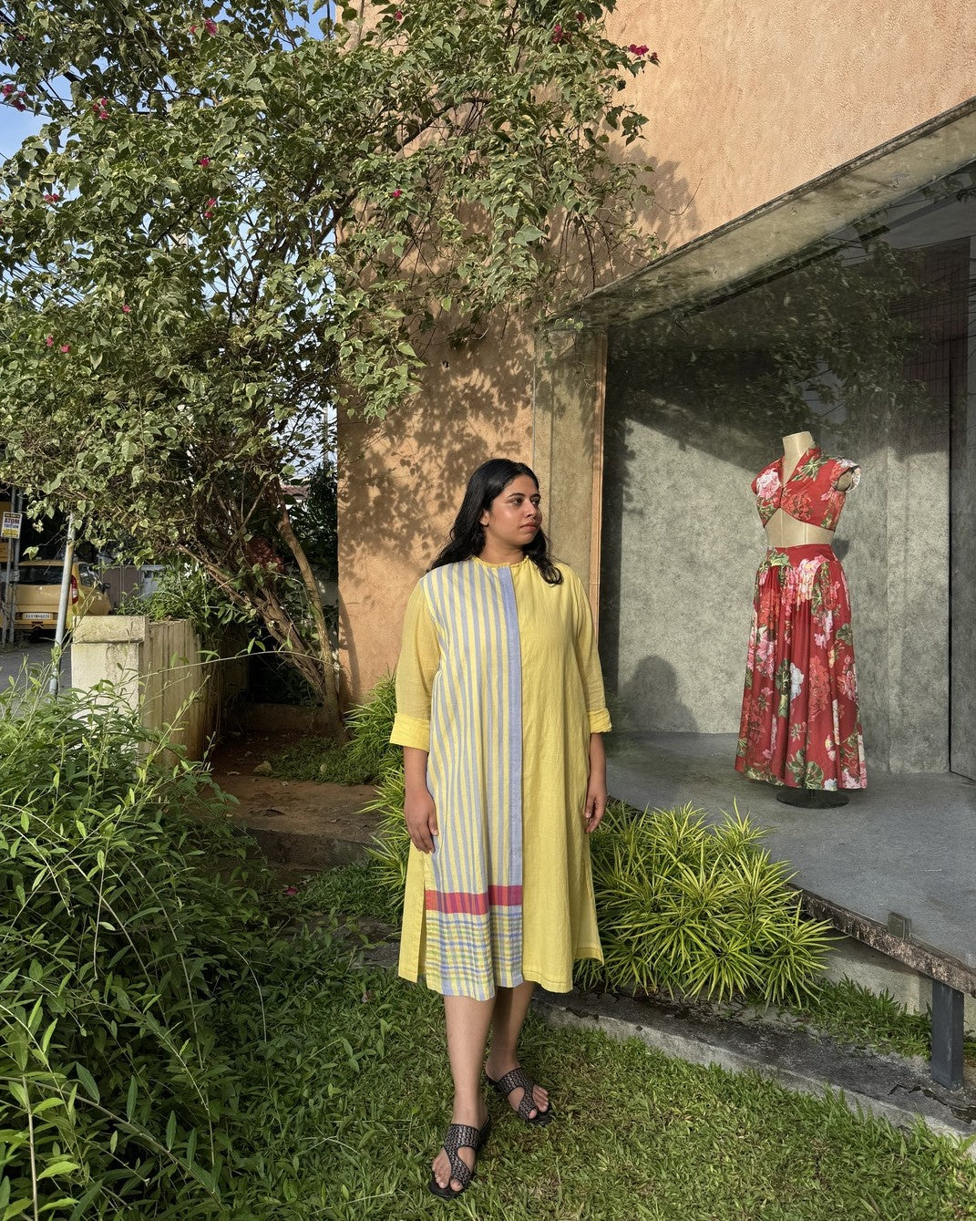 Manya handloom shirt dress