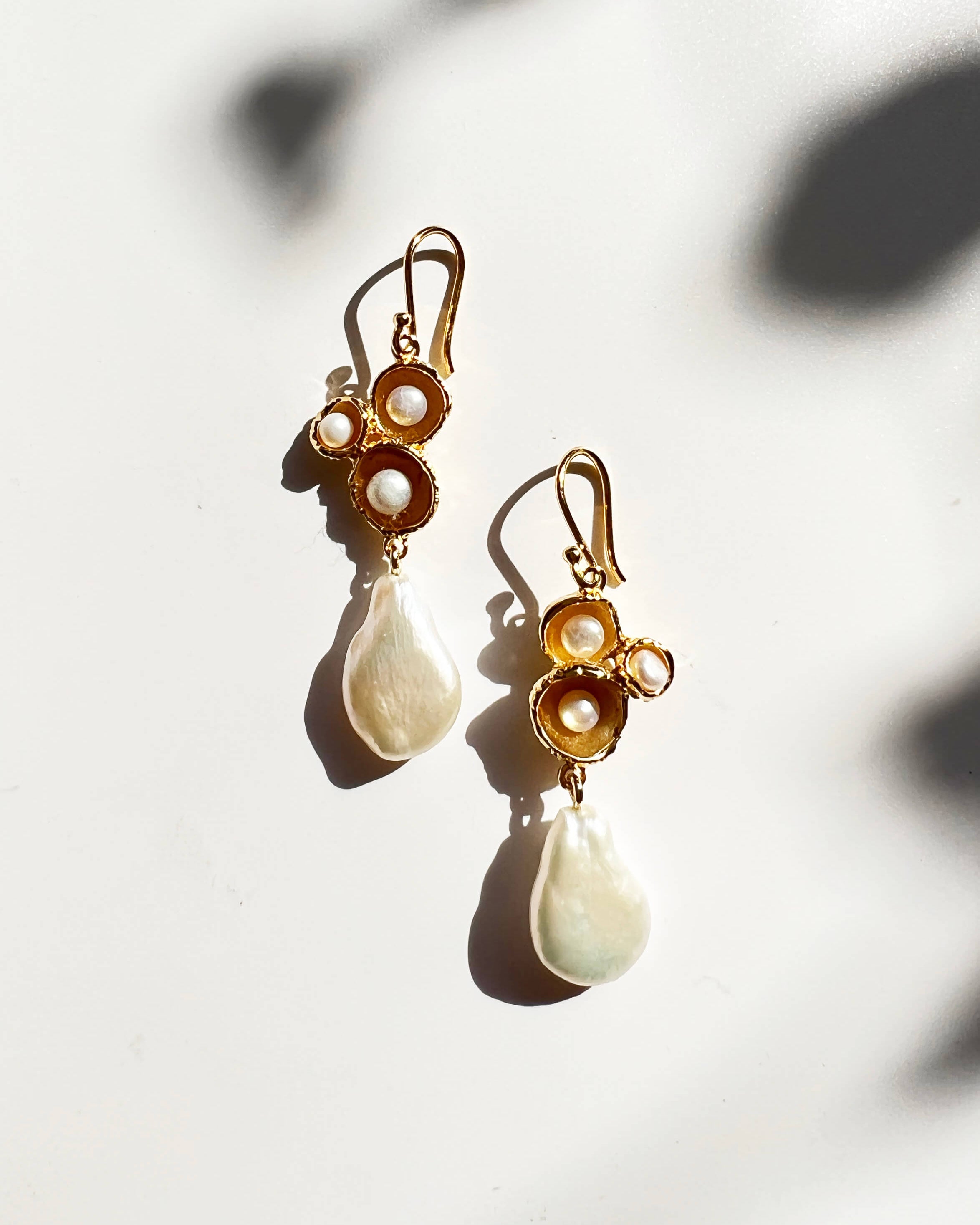 Baroque Pearl Barnacle Drops