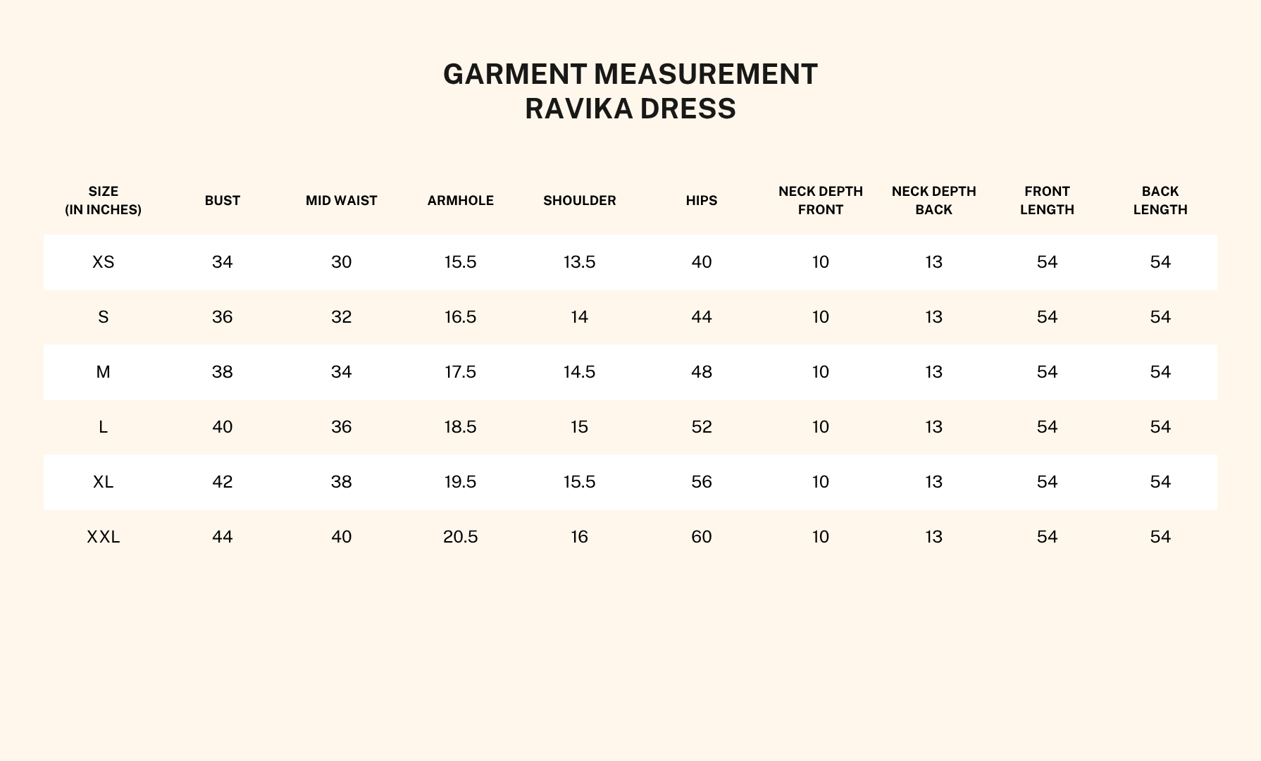 Garment measurements for Ravika Purple Linen Satin Cowl Dress