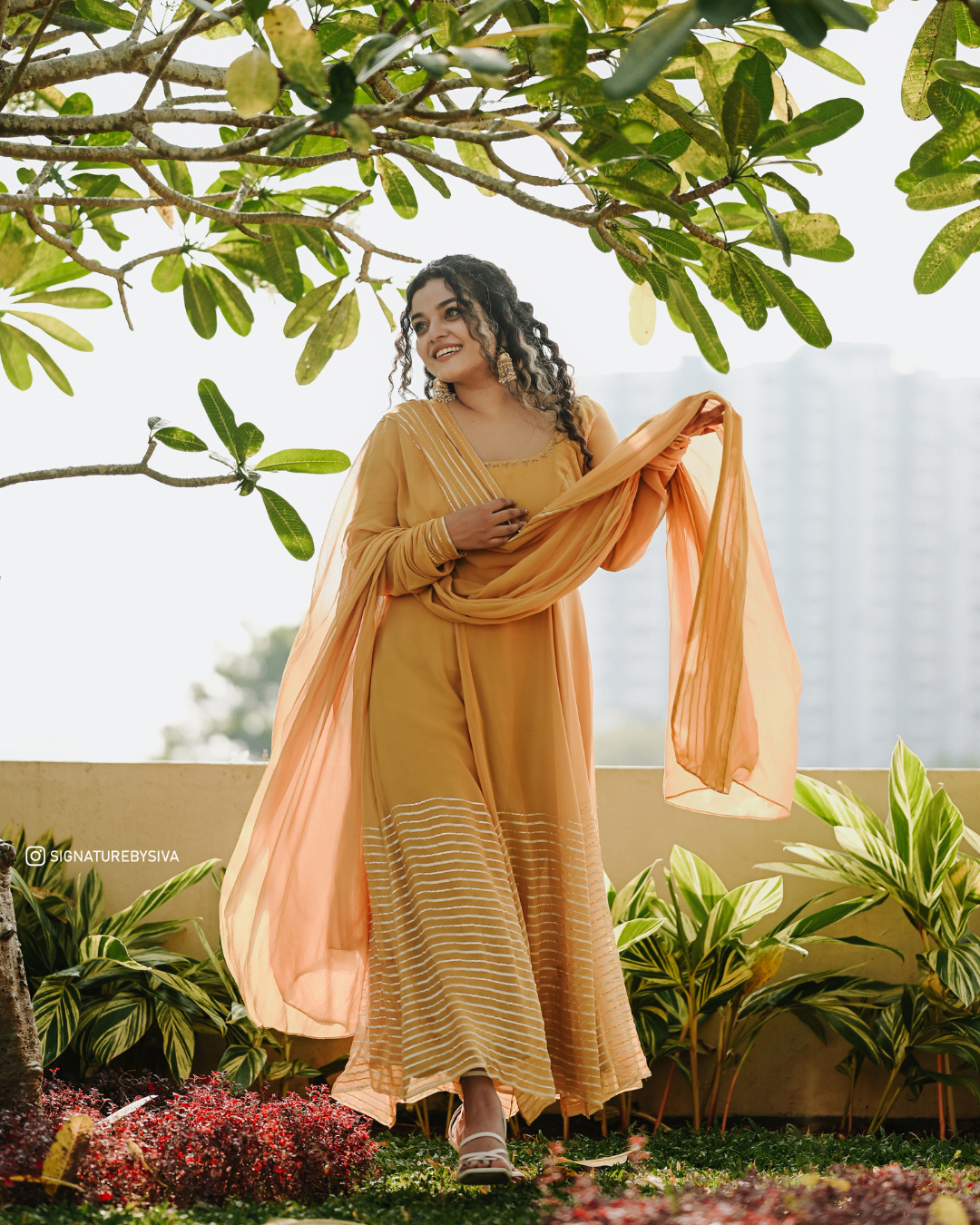 Sun-Kissed Elegance Anarkali
