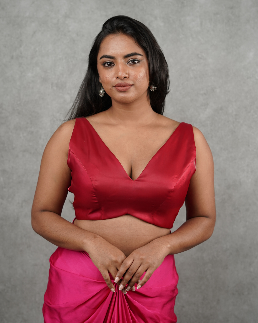 Glass Organza Red blouse