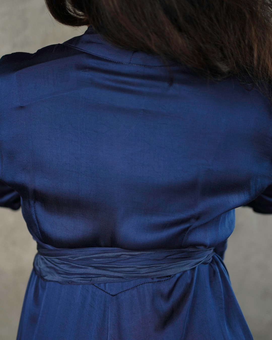 Blue Button Up Shirt Dress