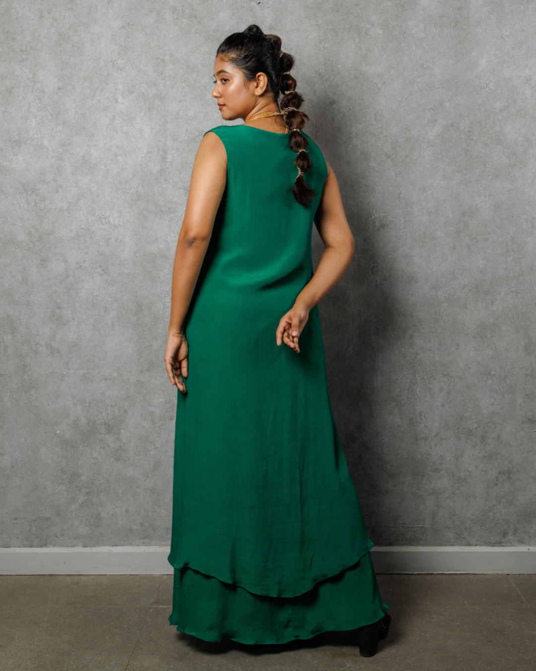 Neemrani V-neck Draped Dress