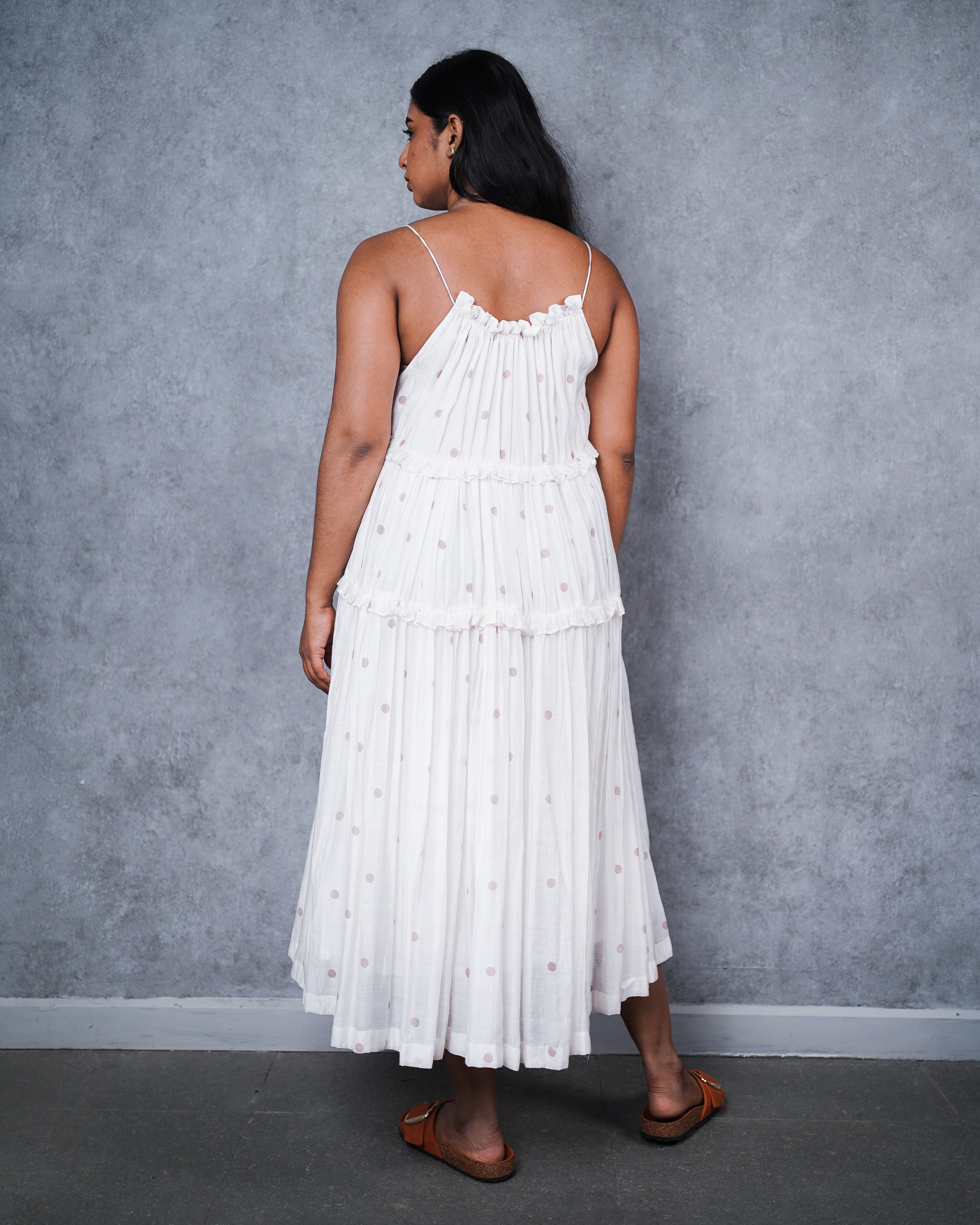 Cloud Polka Cottage Dress