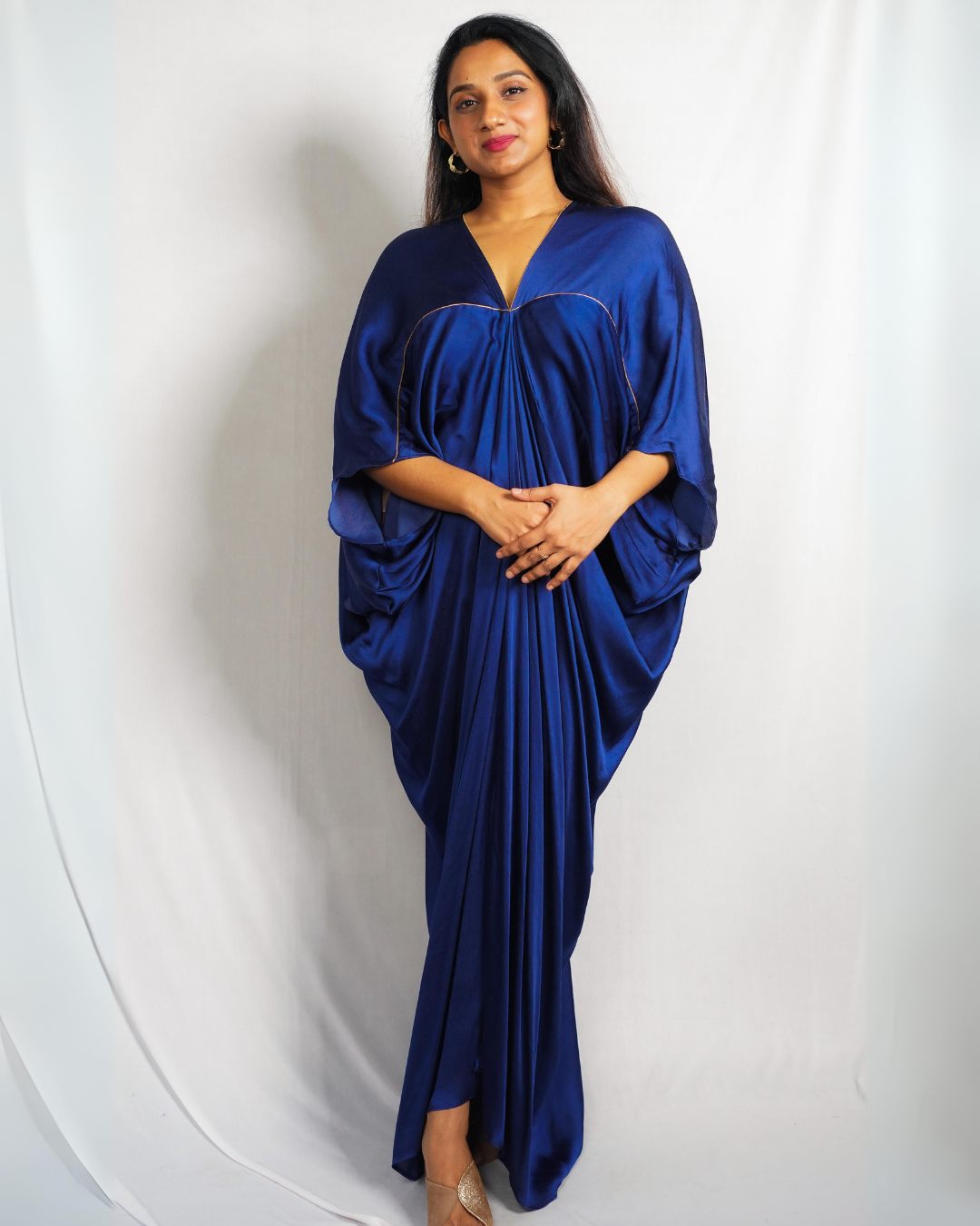 Blue Piping Kaftan